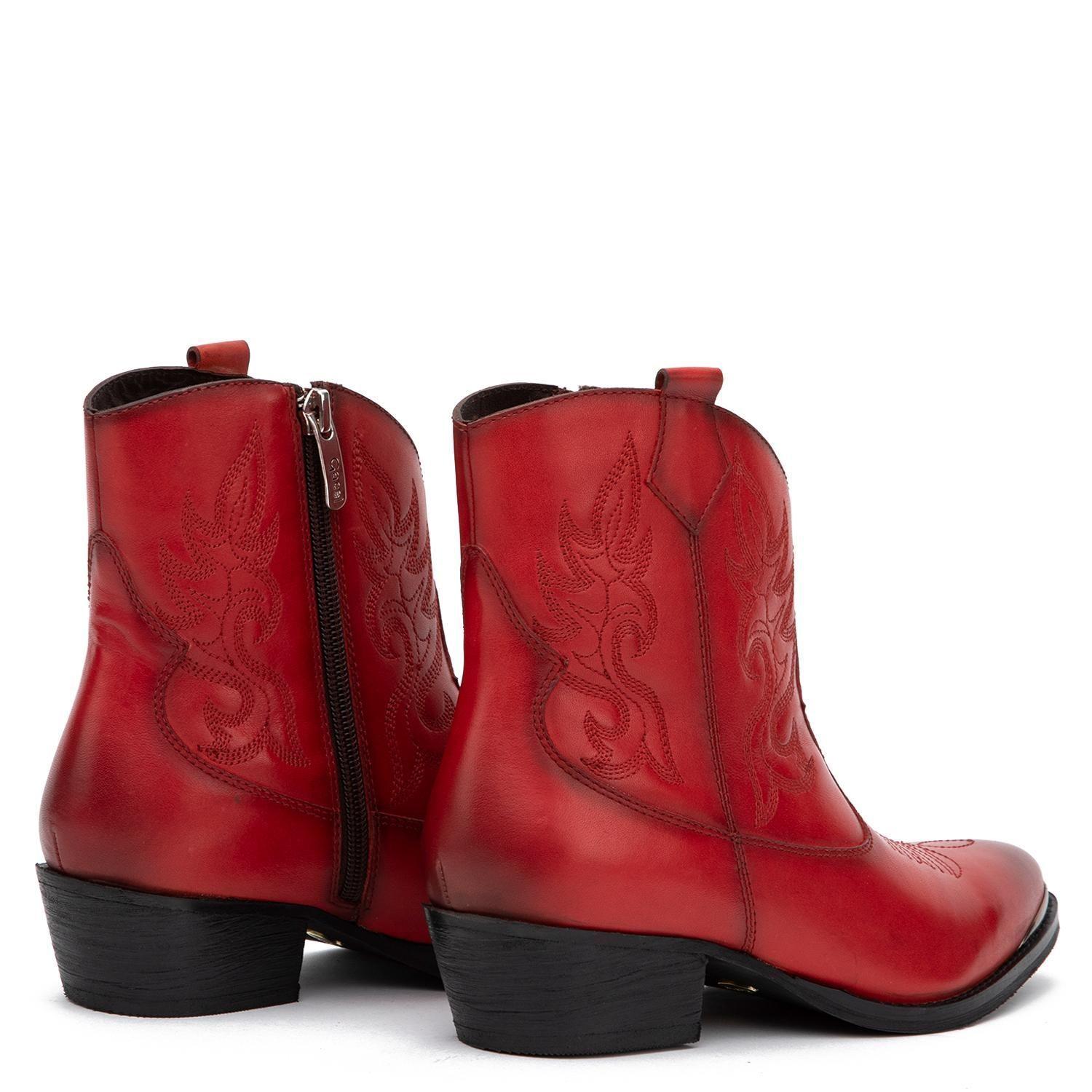 Botin  Ashley  Gacel  Rojo  0660703-4