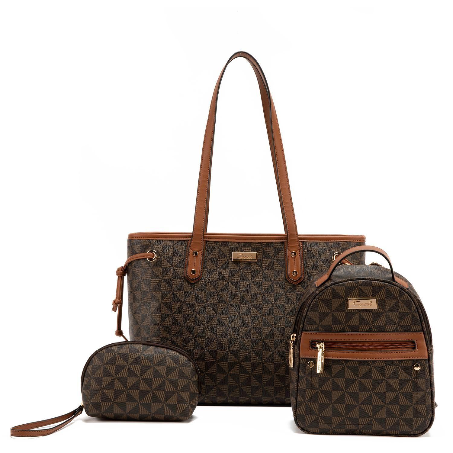 Cartera  Shopping Promocional  Gacel  Chocolate  Car3081-0