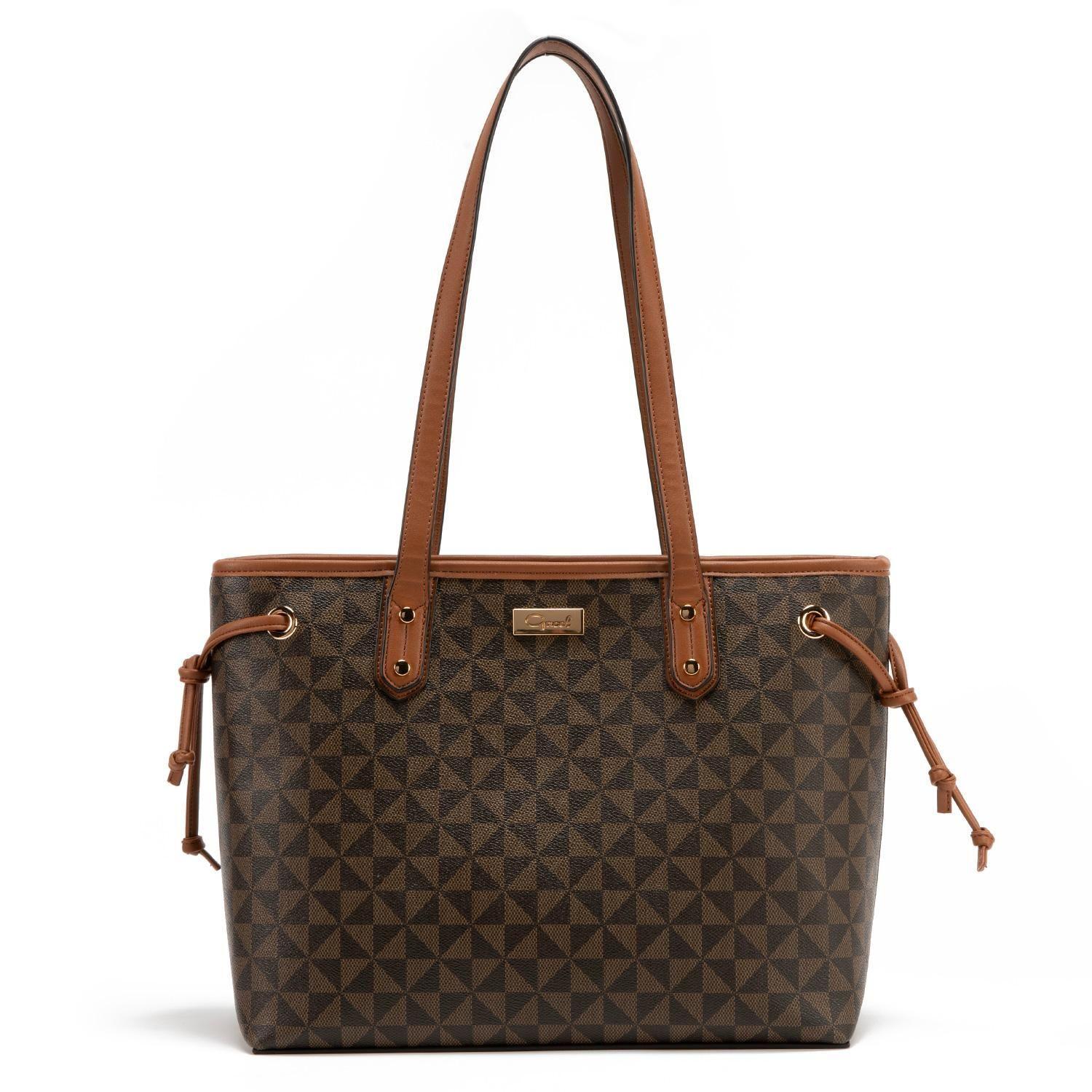 Cartera  Shopping Promocional  Gacel  Chocolate  Car3081-1