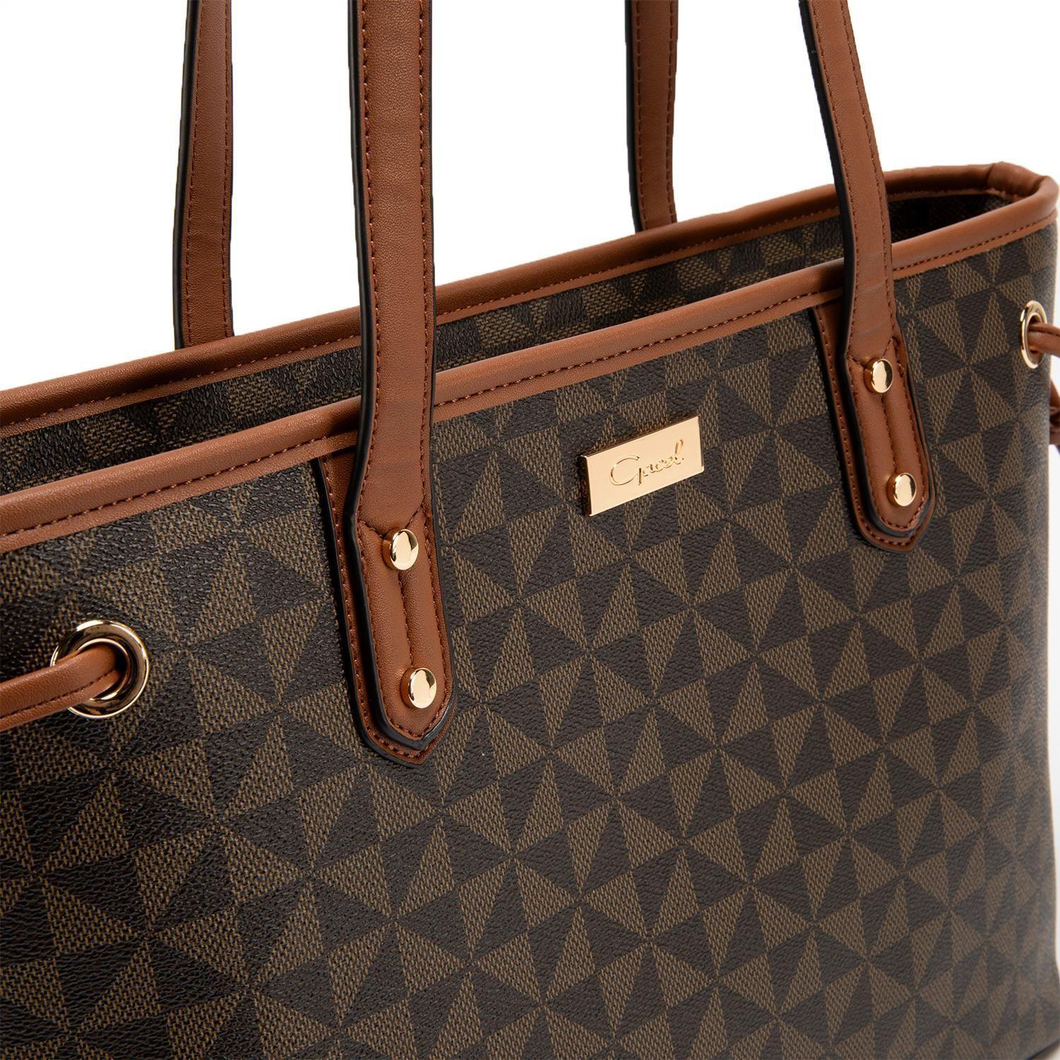 Cartera  Shopping Promocional  Gacel  Chocolate  Car3081-4