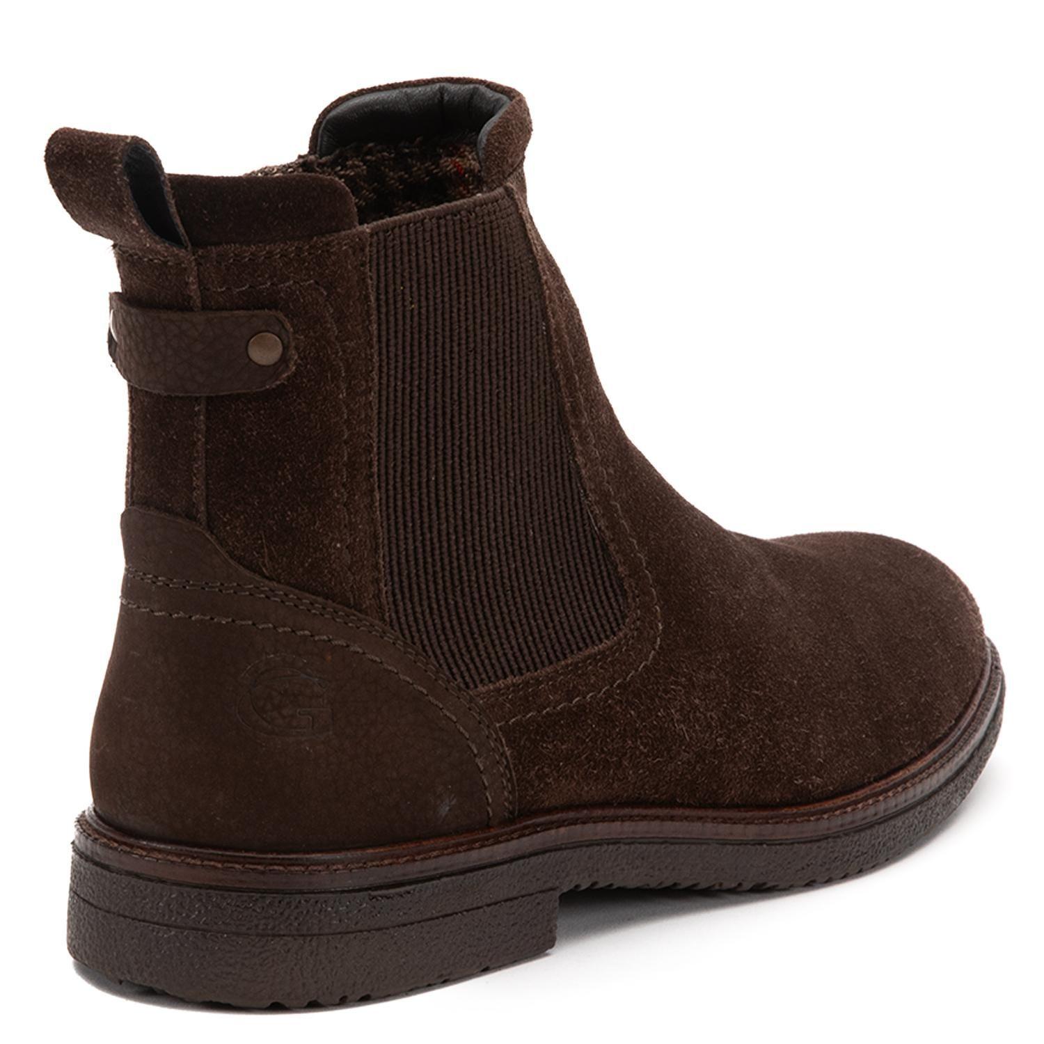 Botin de cuero hombre Guante chocolate Abbey-4