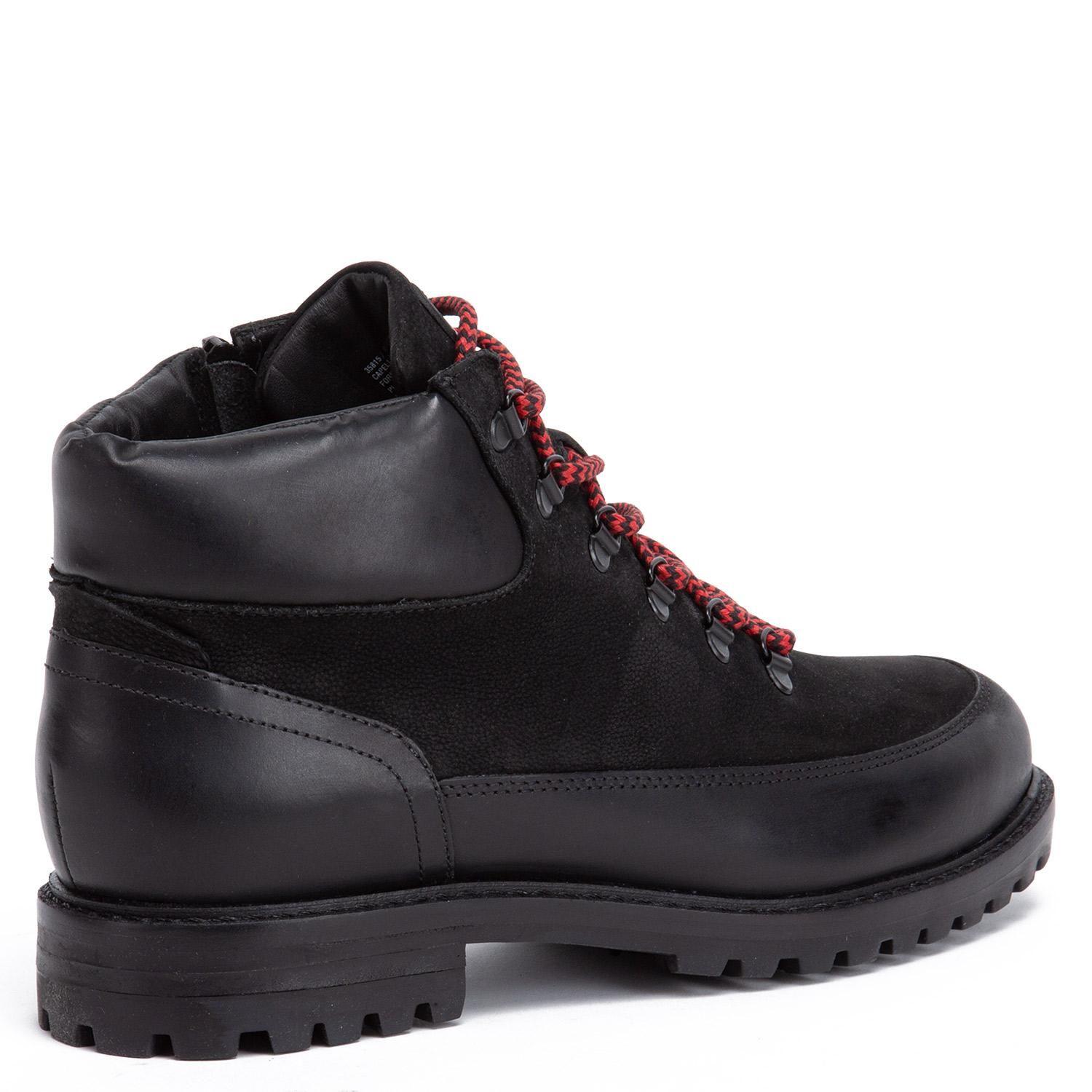 Botin de cuero hombre Guante negro Estocolmo-4