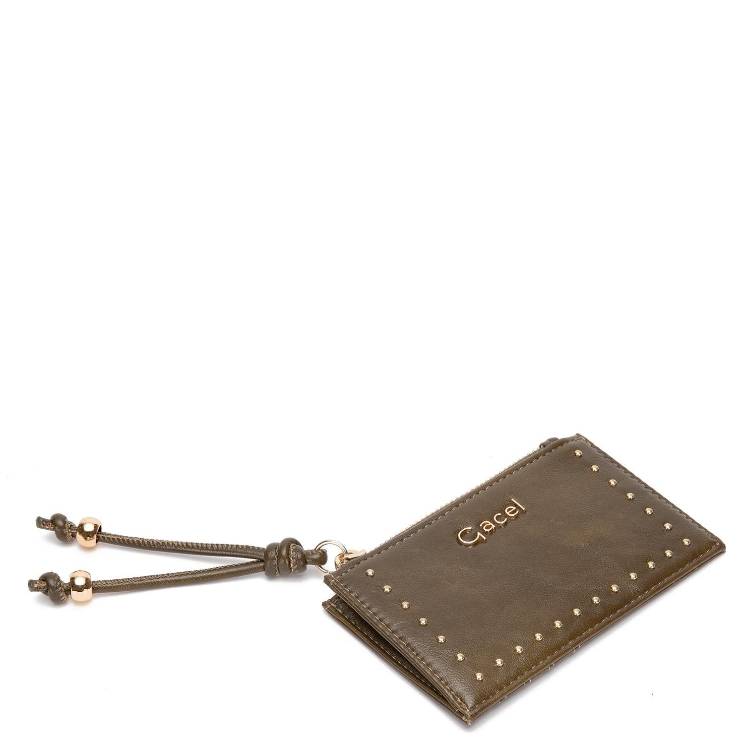 Billetera  Tarjetero  Gacel  Olivo  Bil0455-2