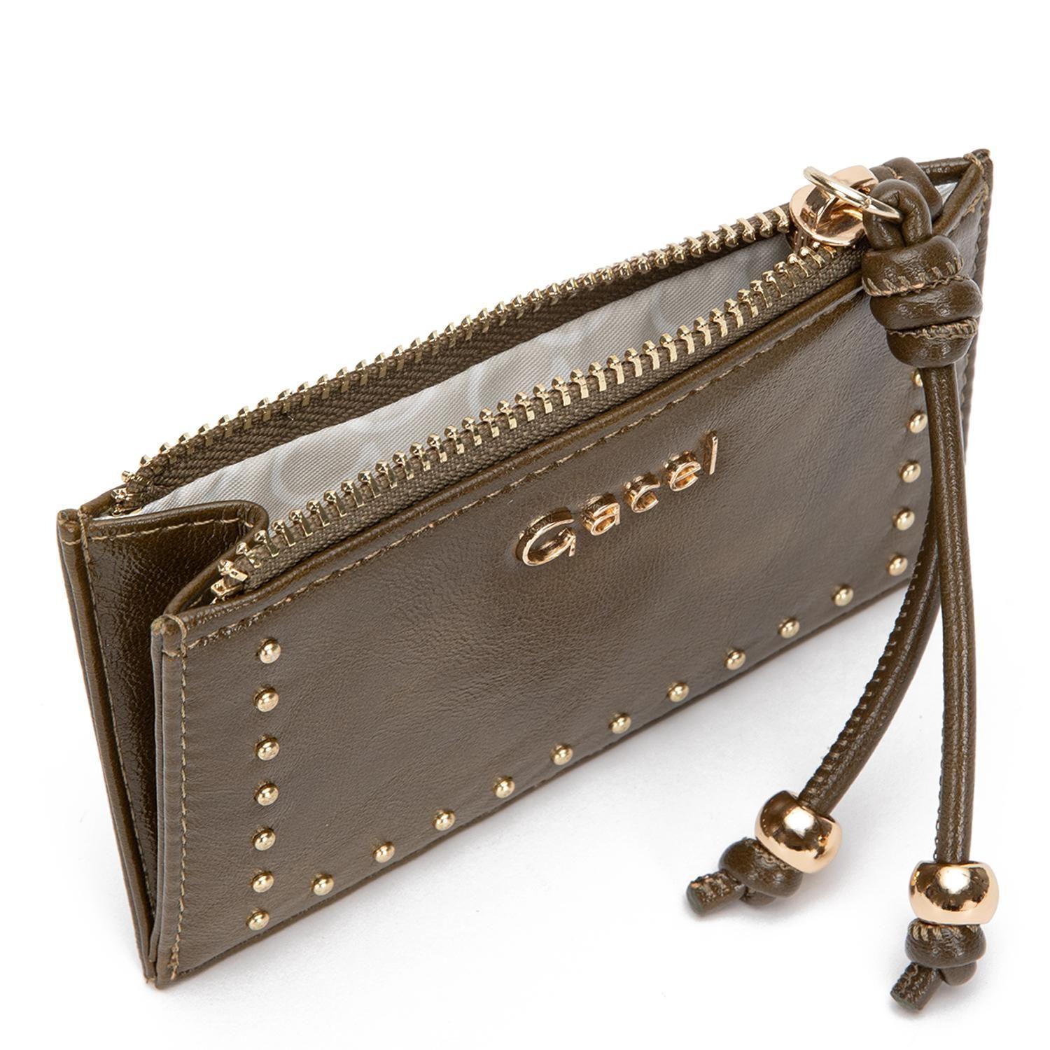 Billetera  Tarjetero  Gacel  Olivo  Bil0455-3