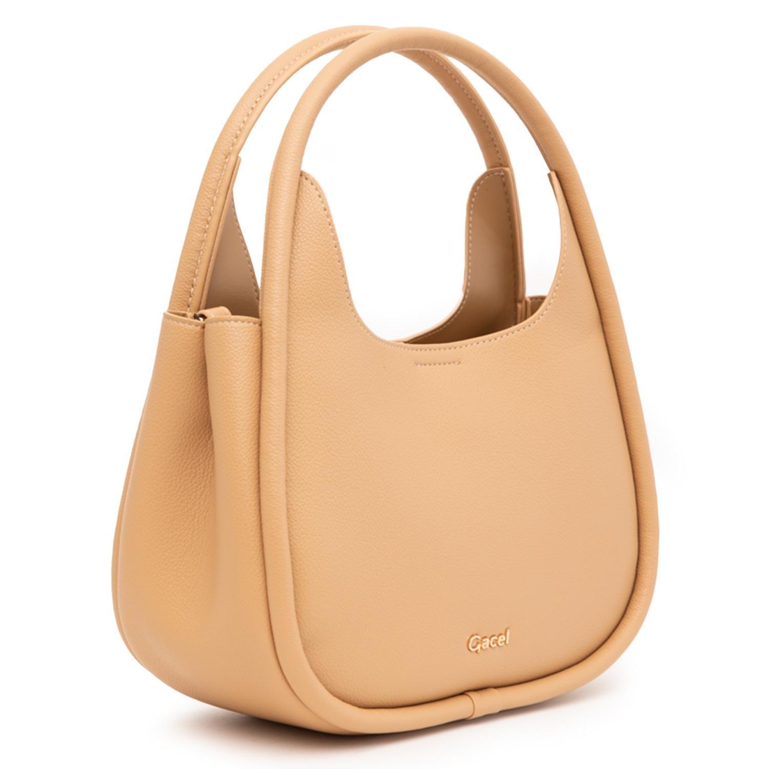 Cartera  Dos Asas Mediana  Gacel  Arena  Car3475-2