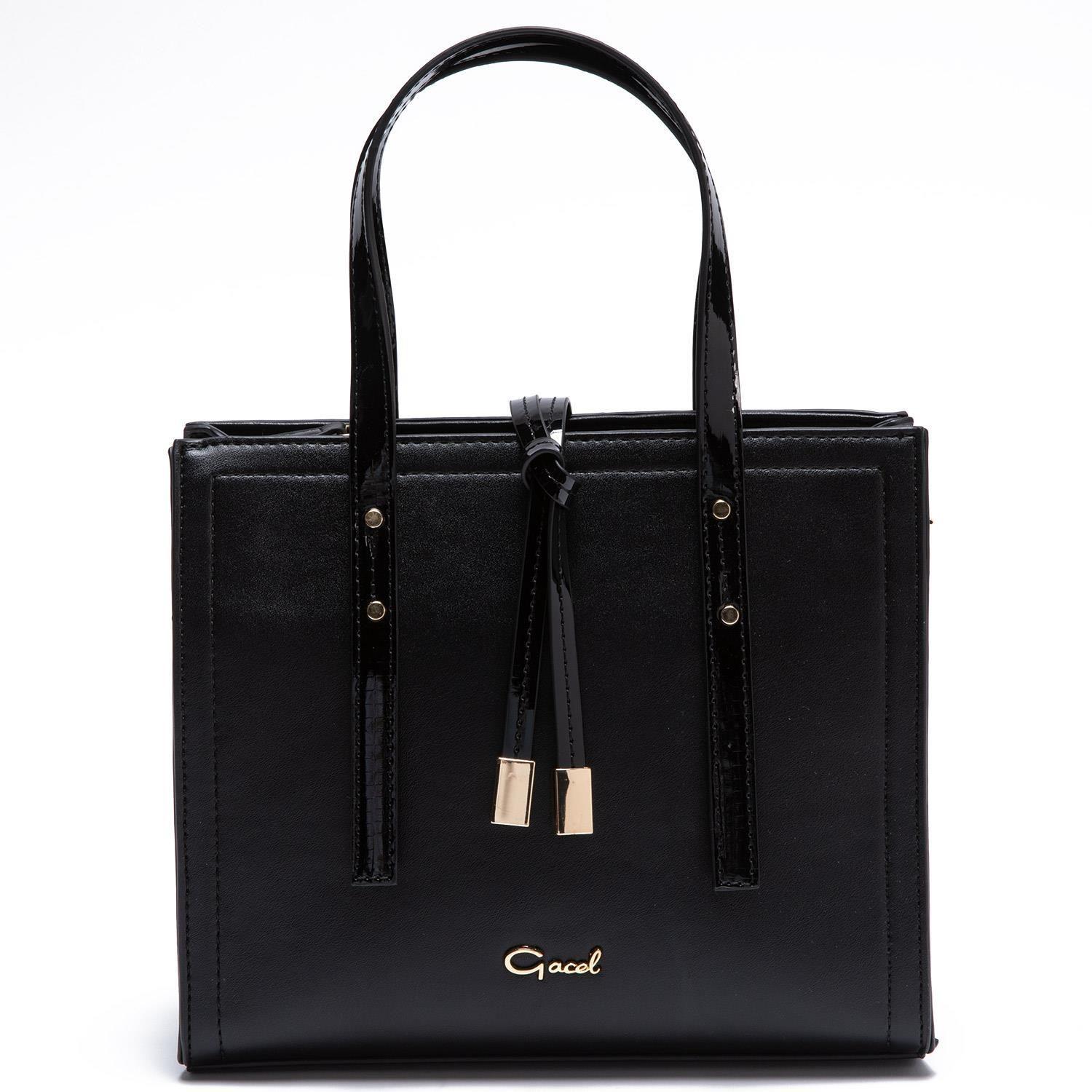 Cartera  Dos Asas Pequeña  Gacel  Negro  Car2951-1
