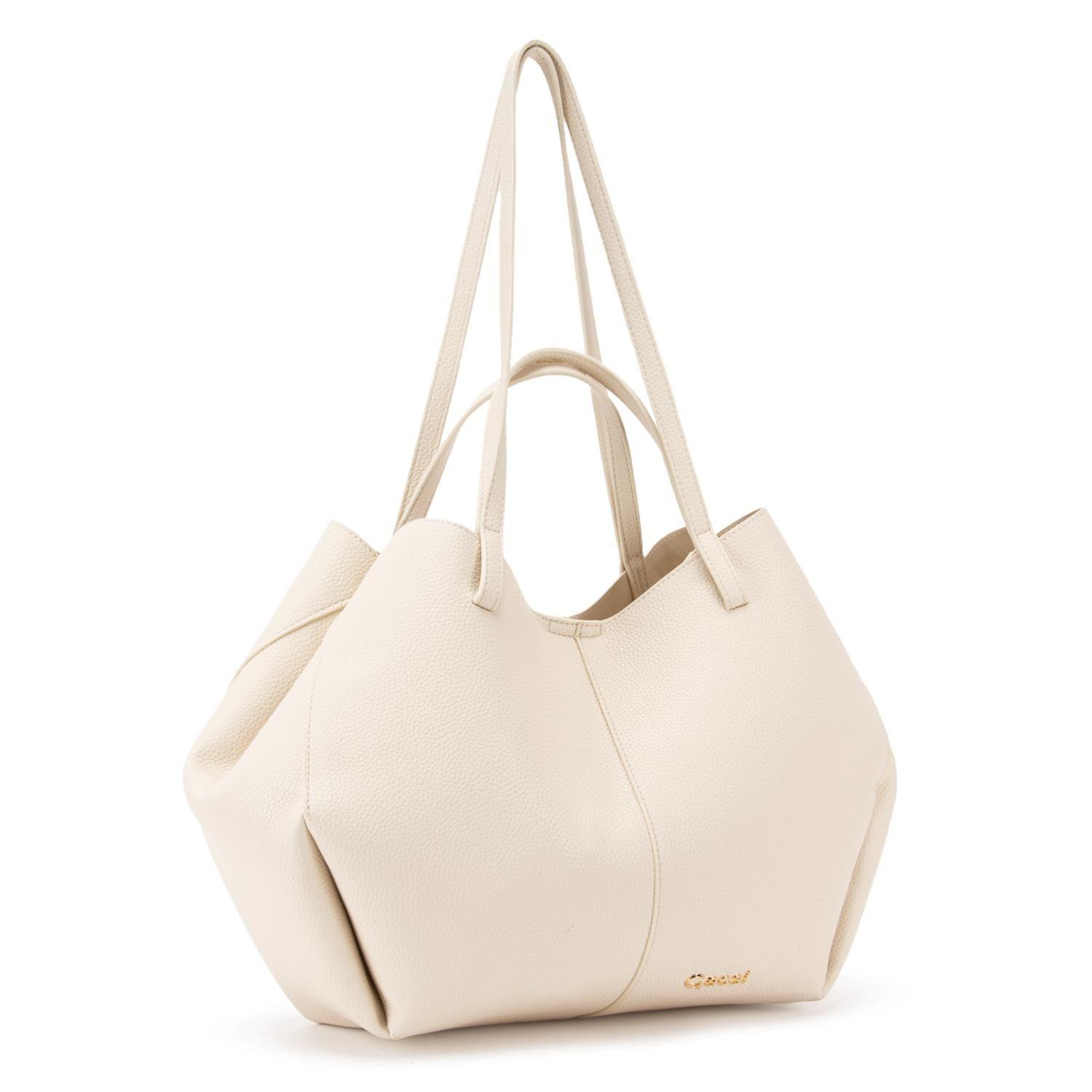 Cartera  Shopping  Gacel  Off White  Car3363-3