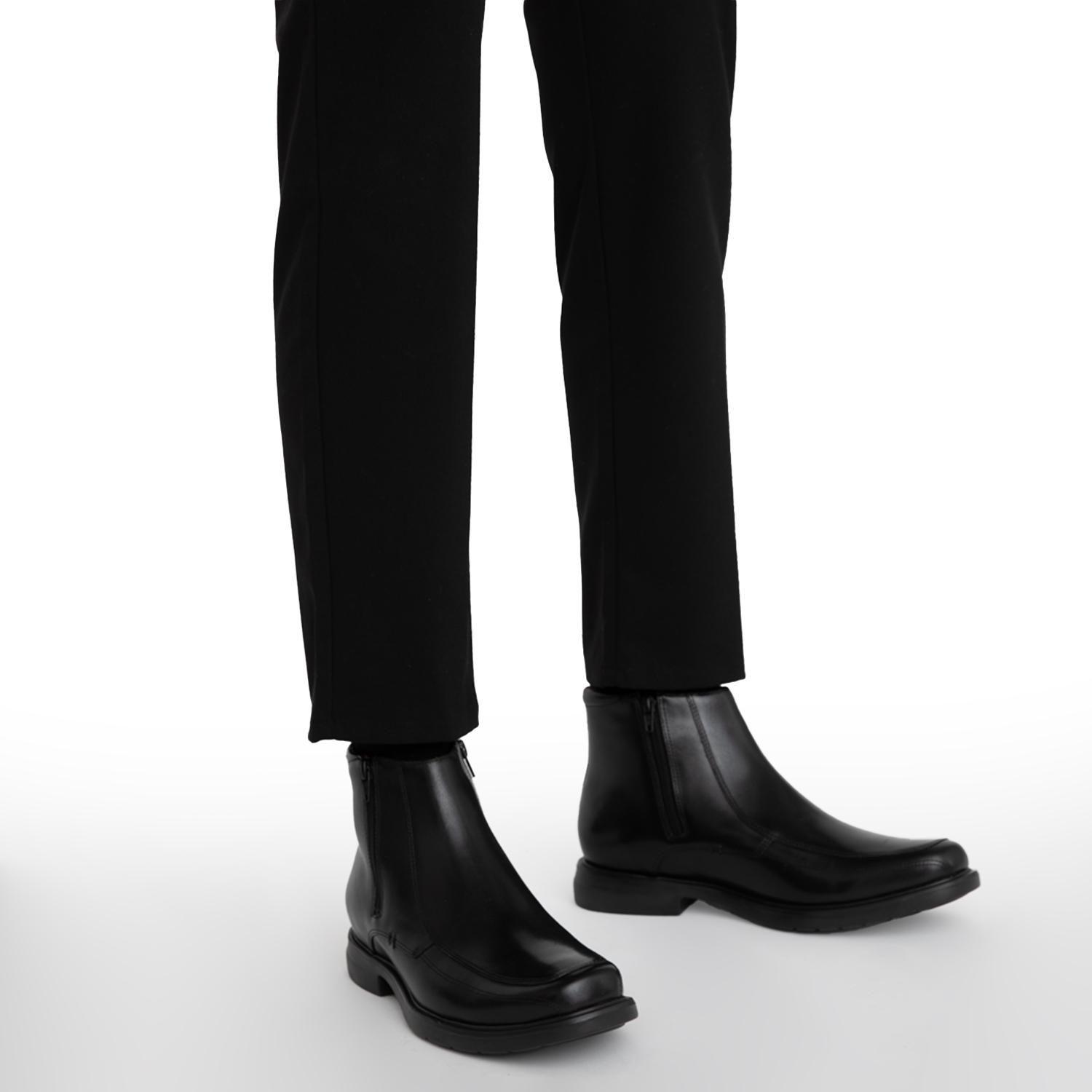 Botin de cuero hombre Guante negro Ferguson-1