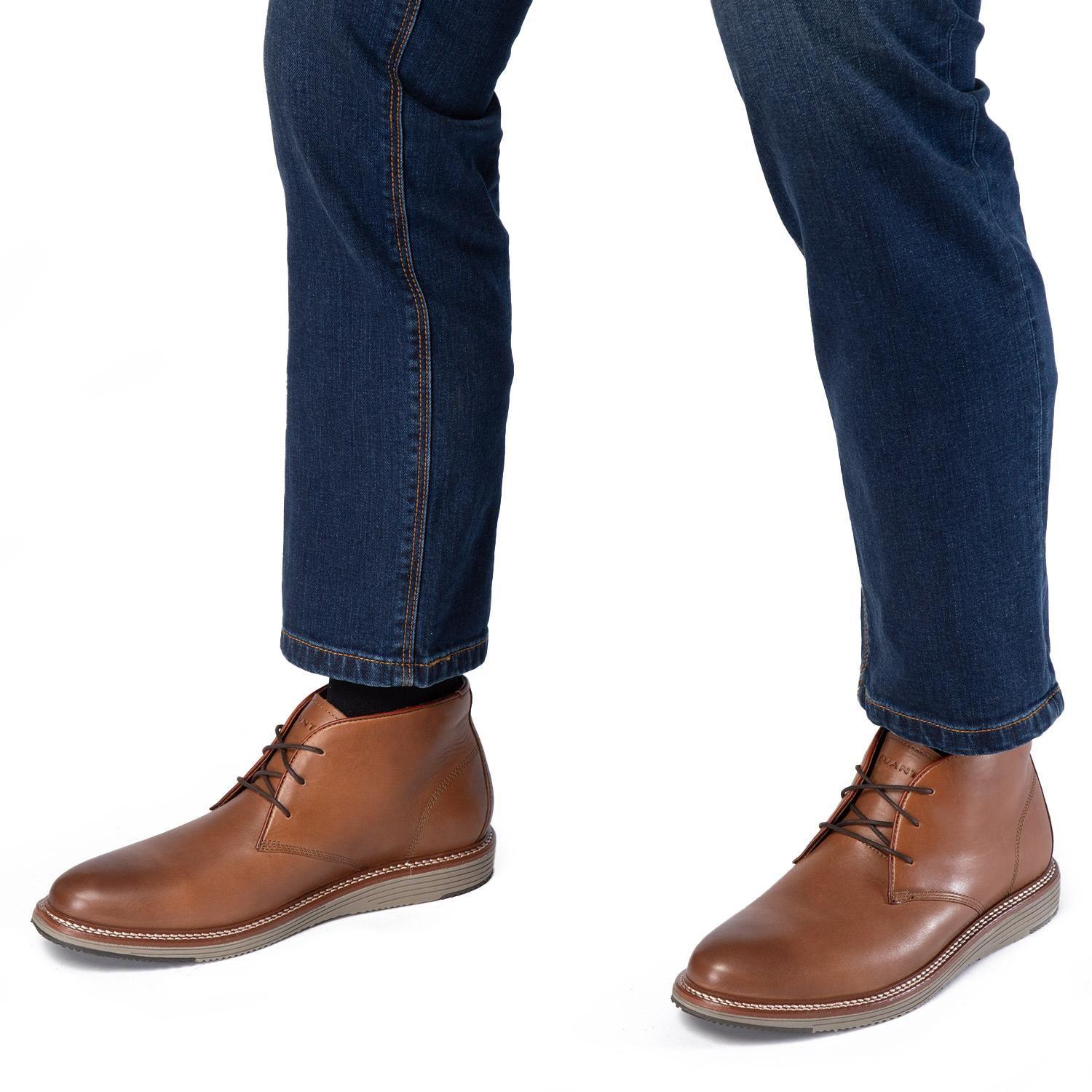 Botin de cuero hombre Guante camel Phoenix-1