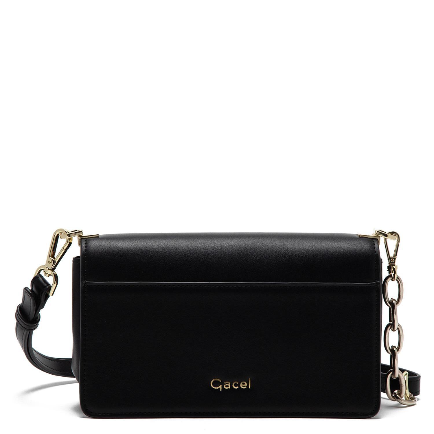 Cartera  Retro Con Tapa Pequeña  Gacel  Negro  Car3326-2