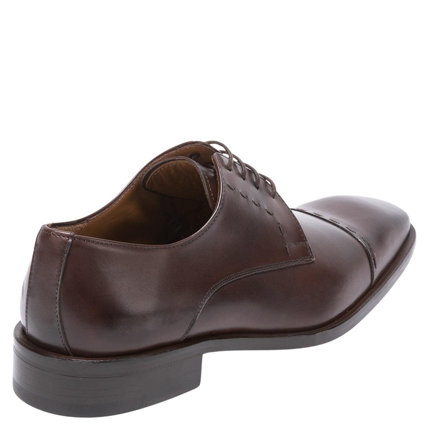 Zapato de cuero hombre Guante chocolate Suela President-4