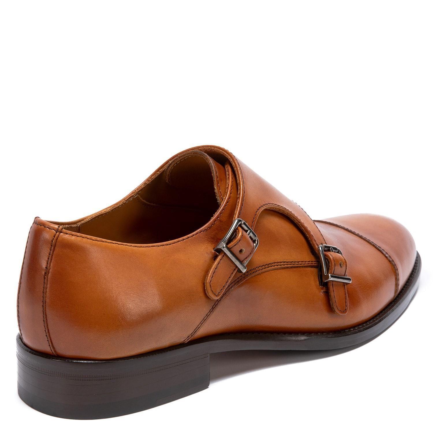Zapato de cuero hombre Guante brandy Suela President-4