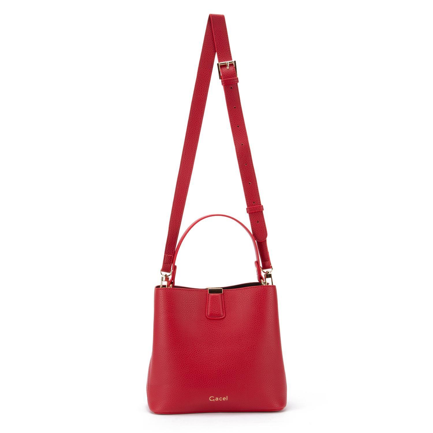 Cartera  Bucket  Gacel  Rojo  Car3325-4