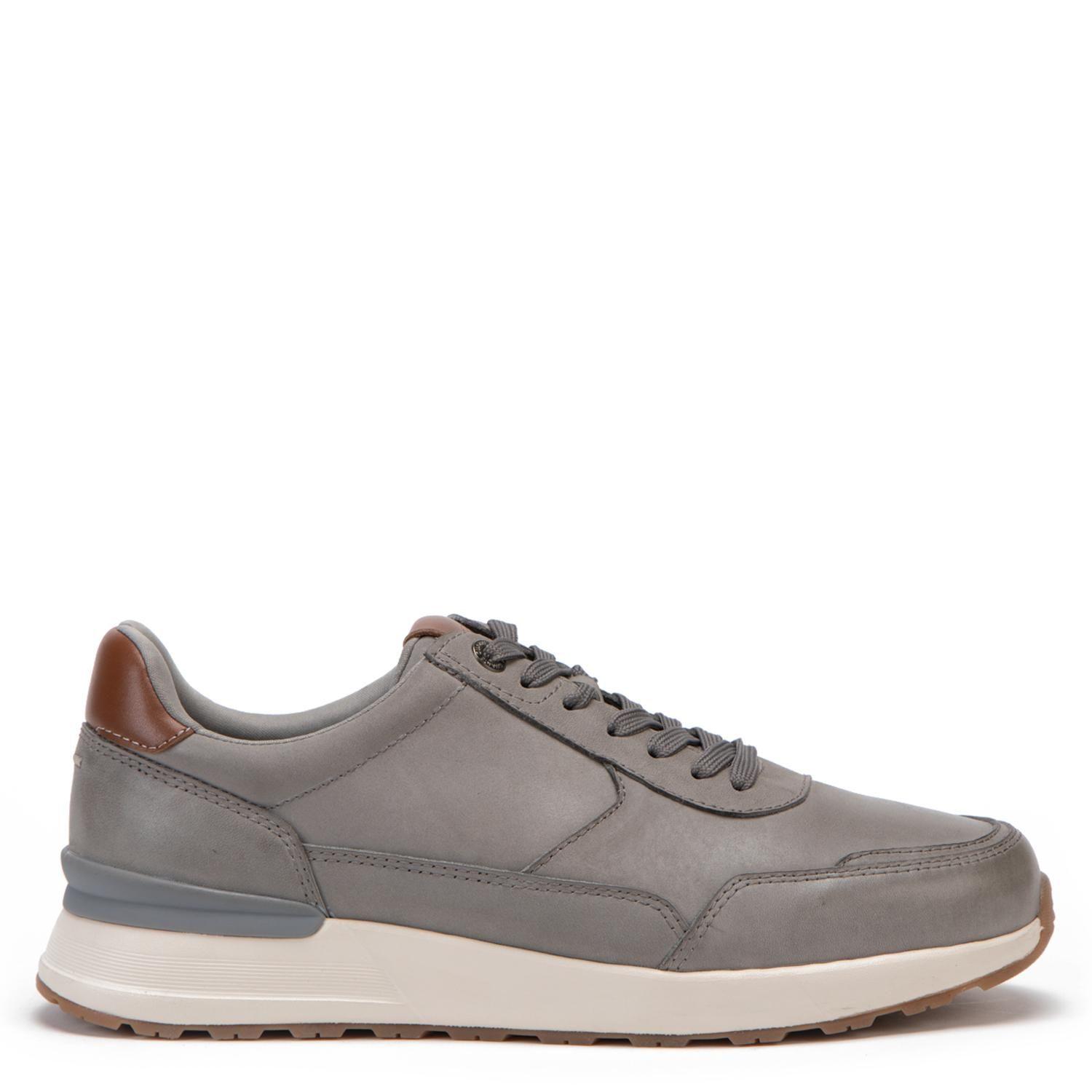 Zapatilla de cuero hombre Guante gris Kioto-0