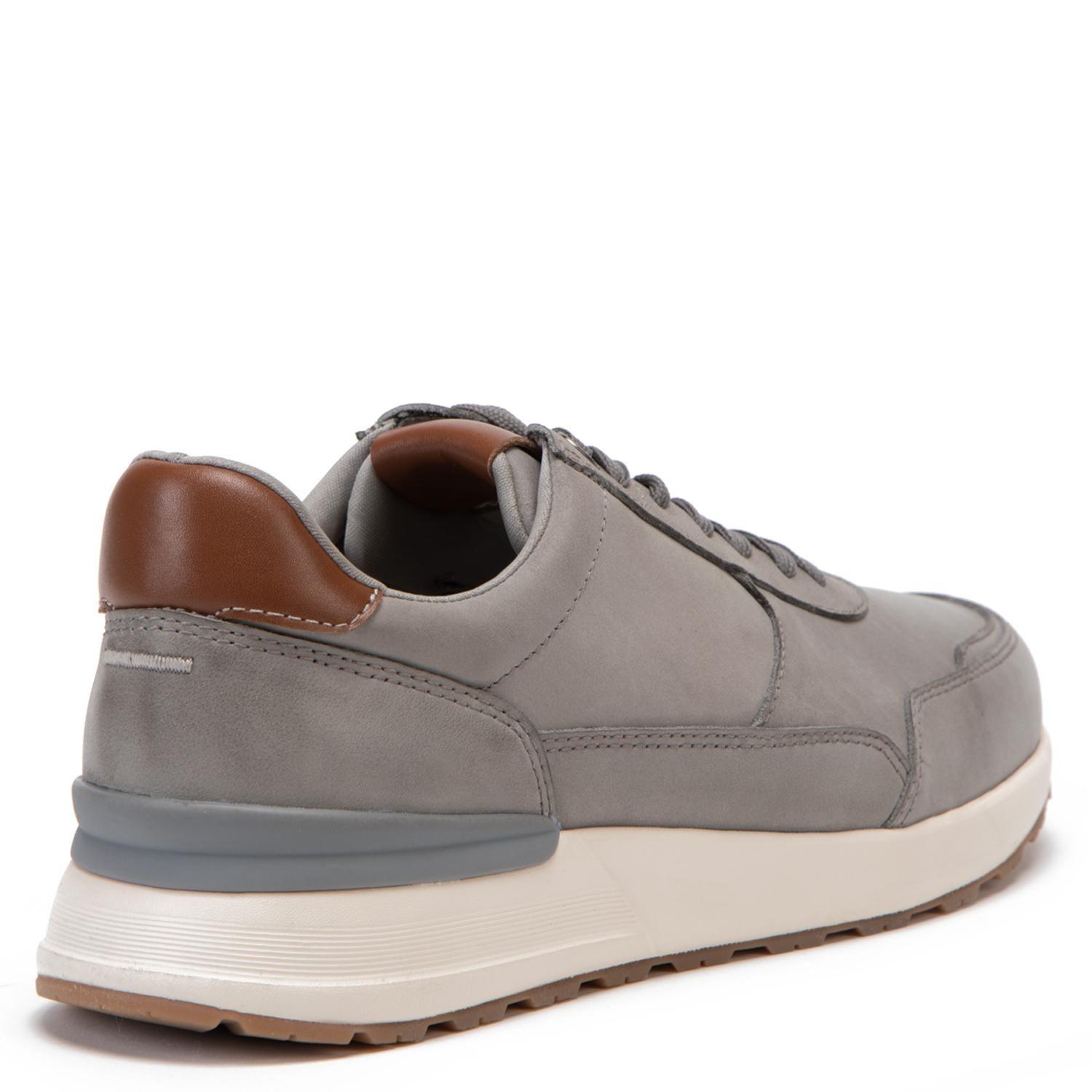 Zapatilla de cuero hombre Guante gris Kioto-4