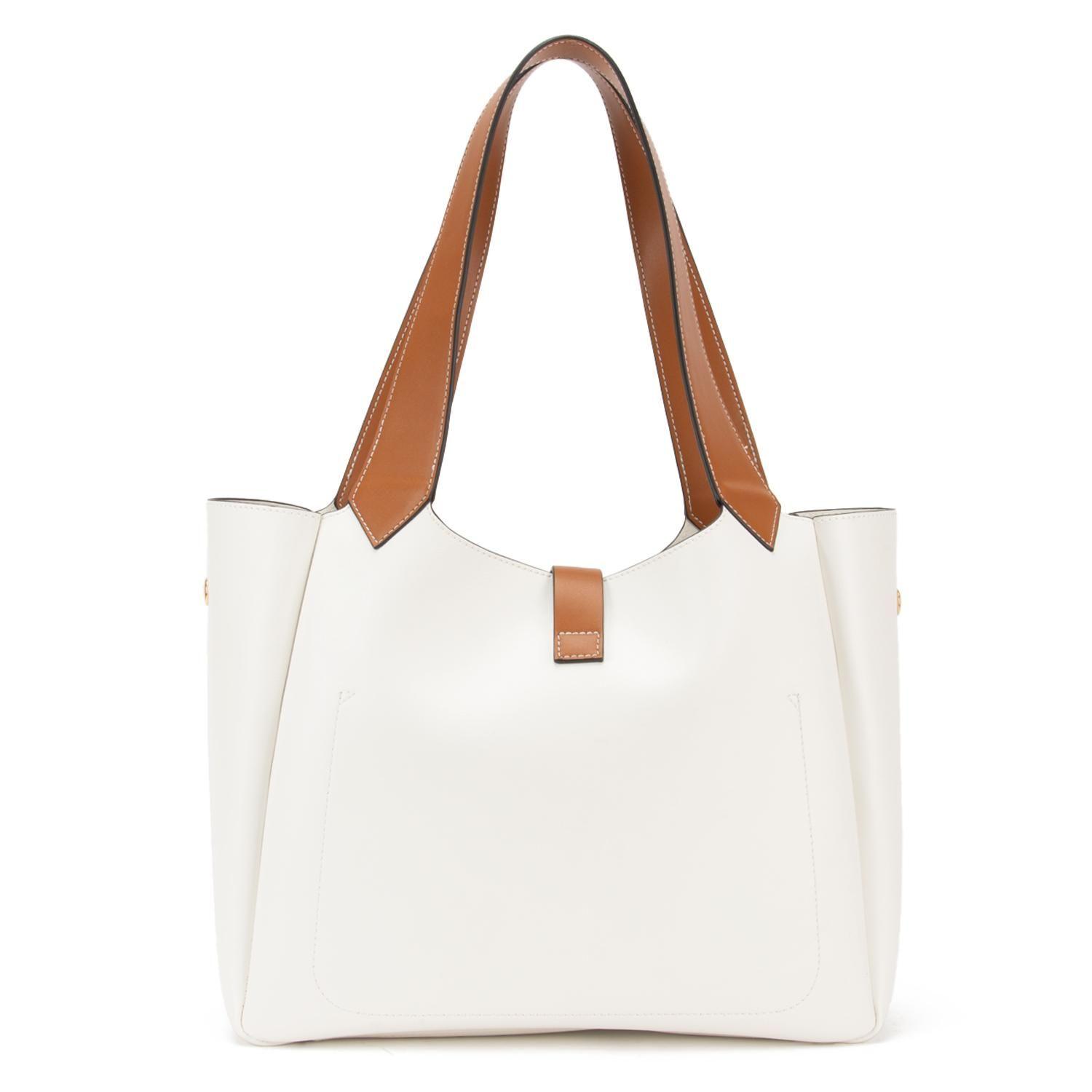 Cartera  Dos Asas Grande  Gacel  Blanco  Car3308-2