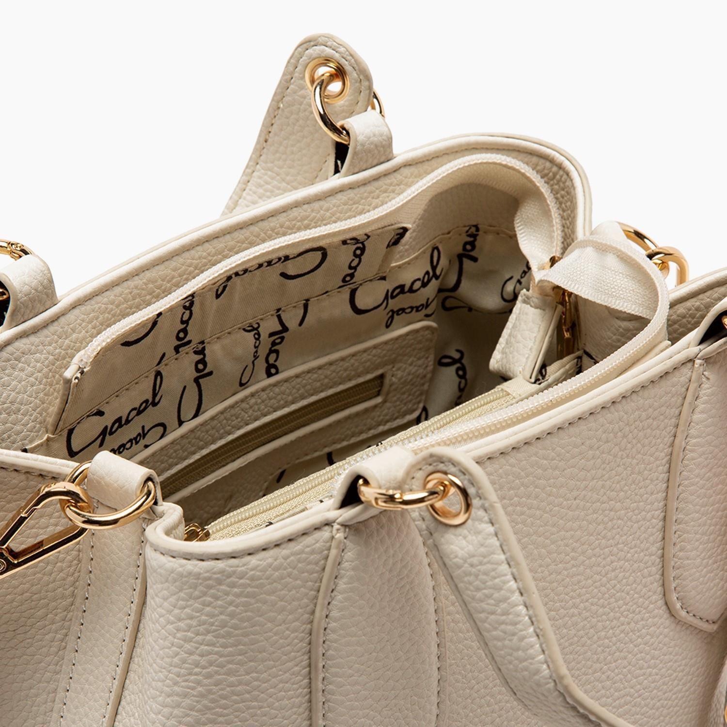 Cartera  Sin  Gacel  Off White  Car2600-5