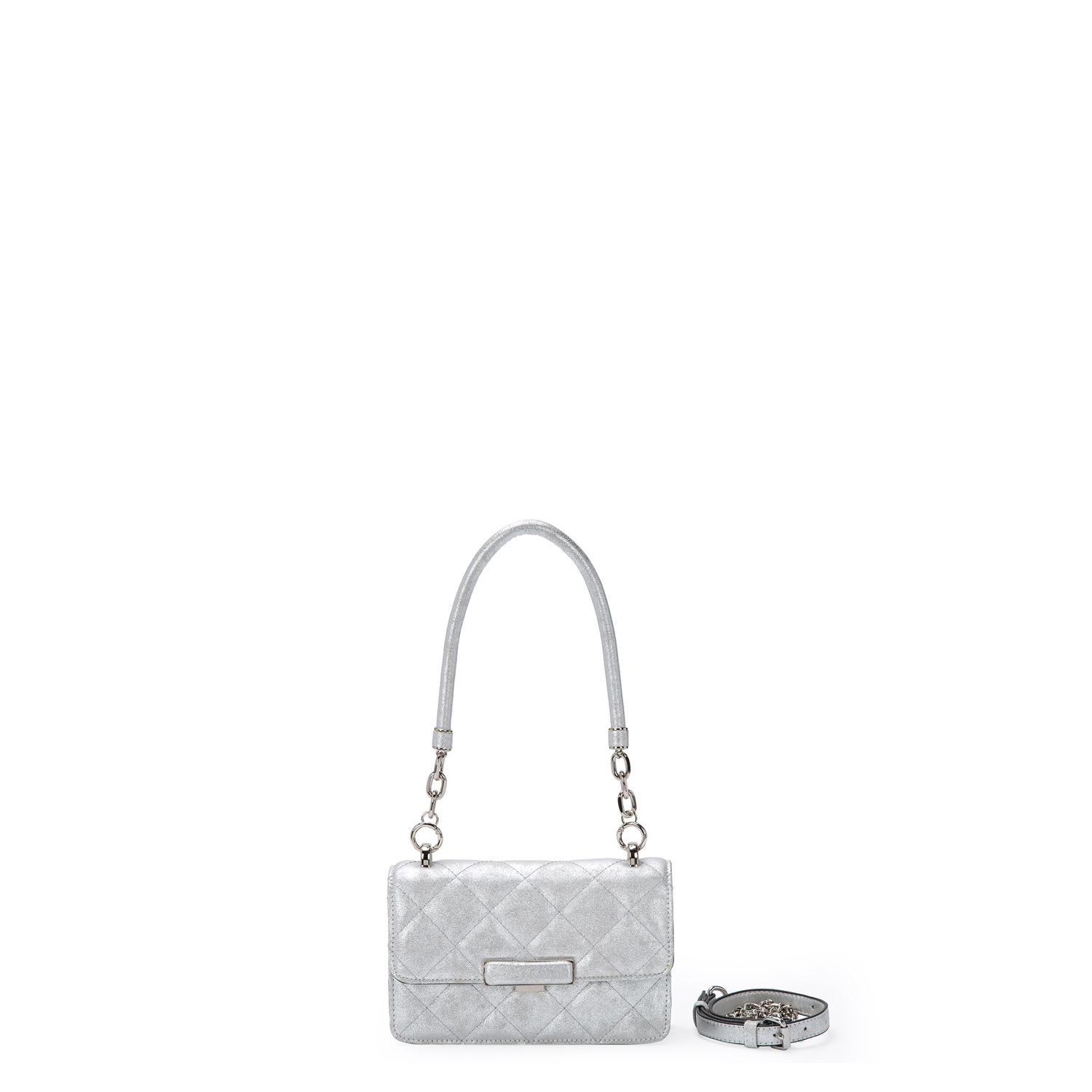 Cartera  Retro Con Tapa  Gacel  Plateado  Car3072-0
