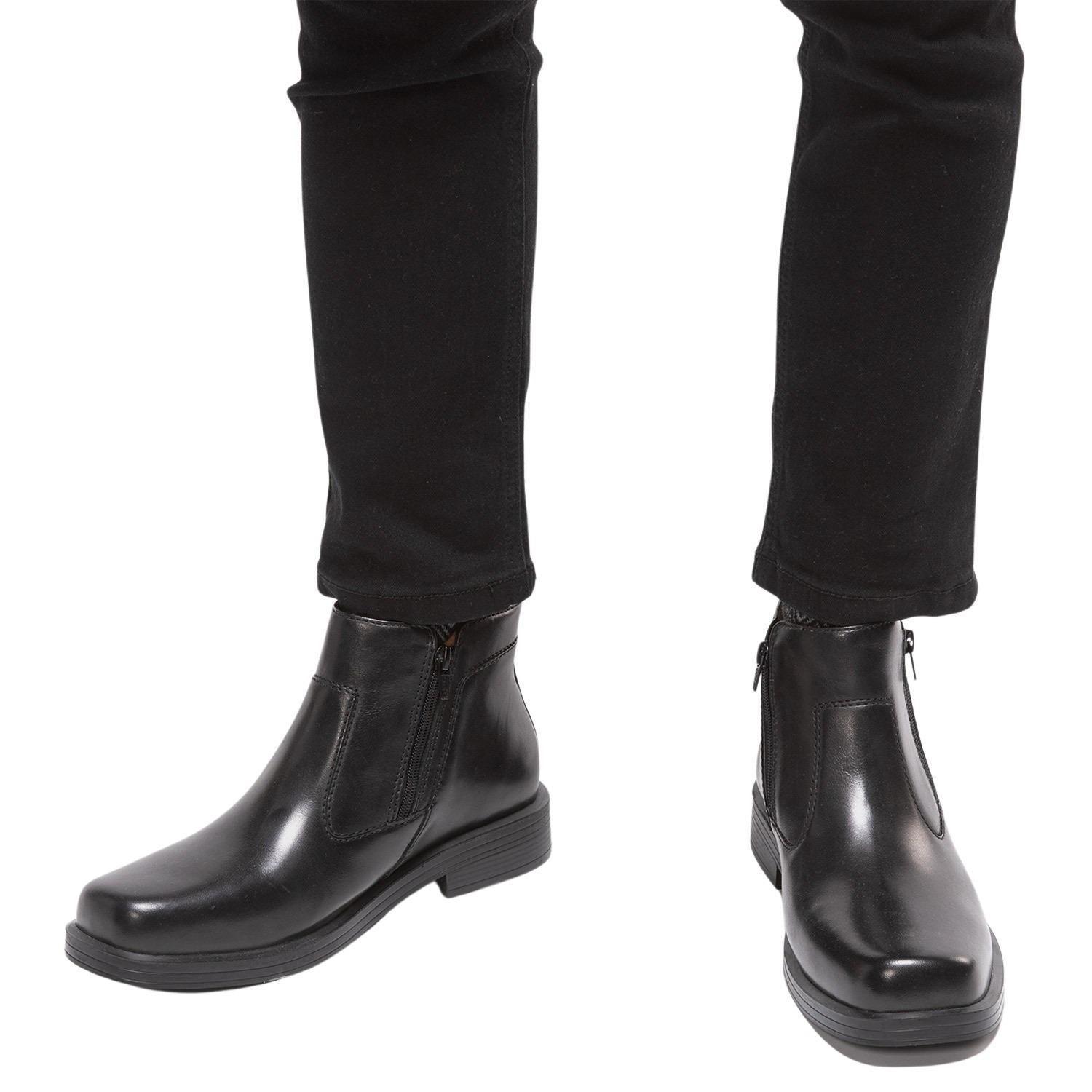 Botin de cuero hombre Guante negro Perfect ReFlex-1
