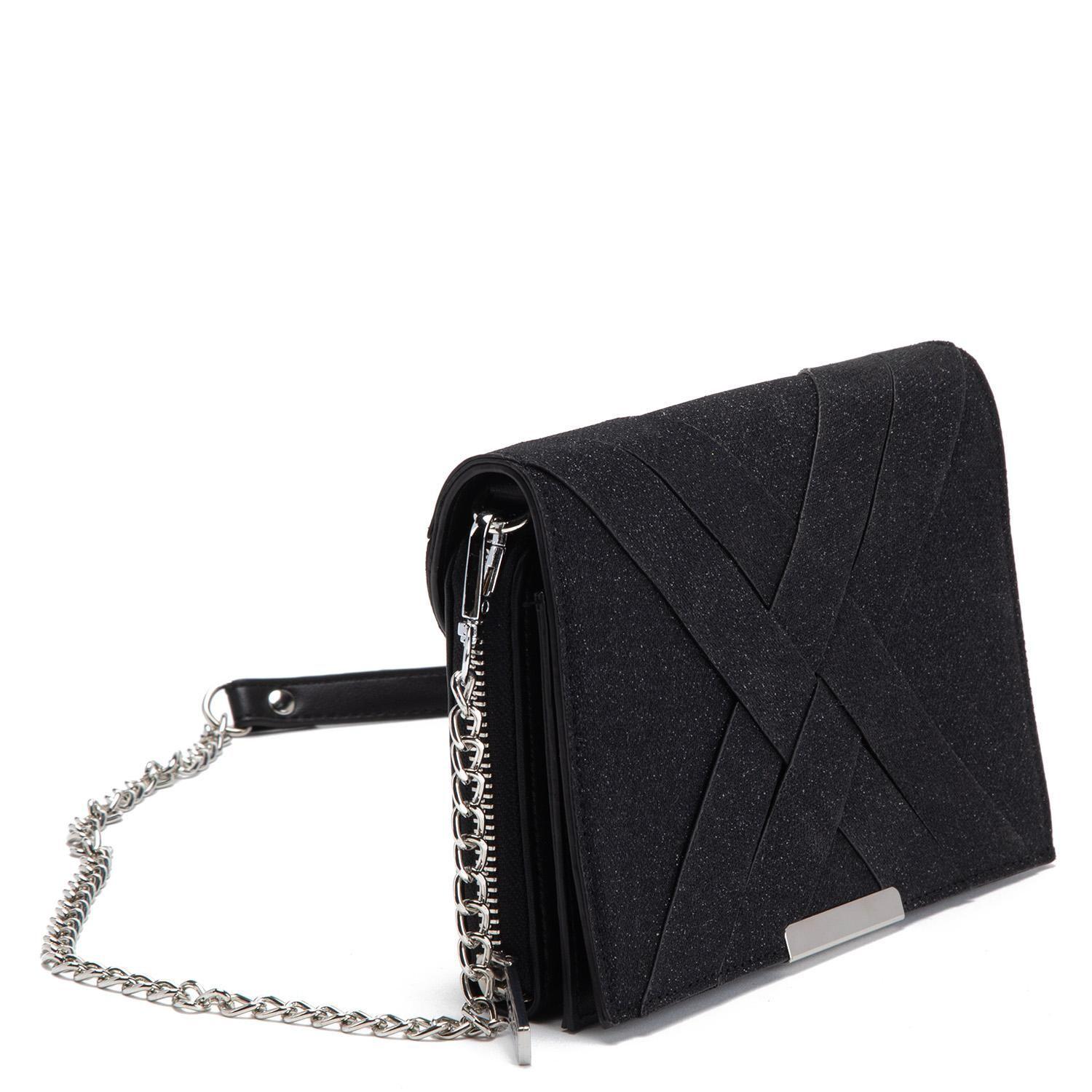 Cartera  Clutch  Gacel  Negro  Car3364-3
