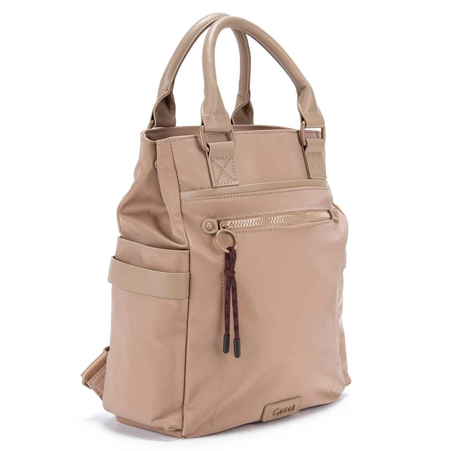 Mochila  Promocional  Gacel  Beige  Car3377-2