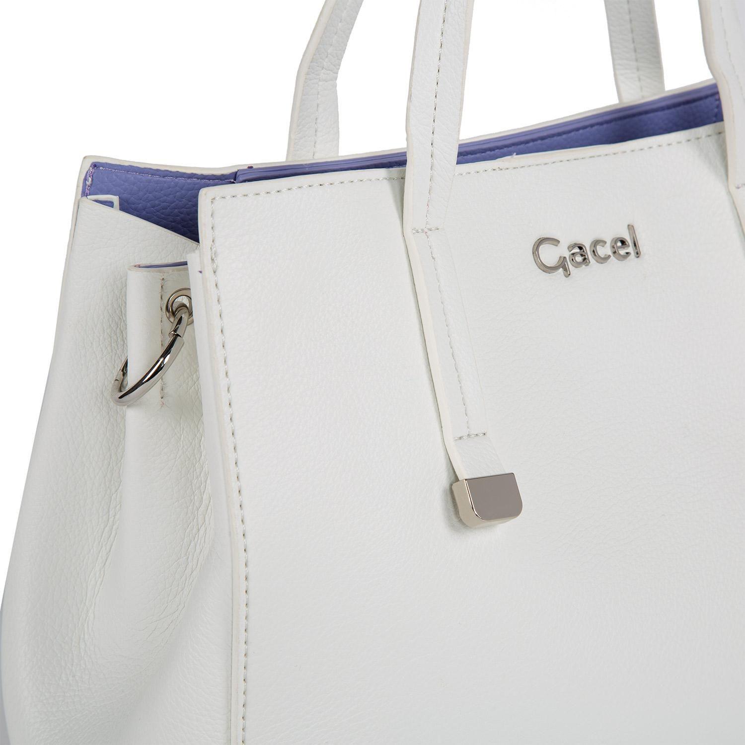 Cartera  Dos Asa Me  Gacel  Blanco  Car3048-4