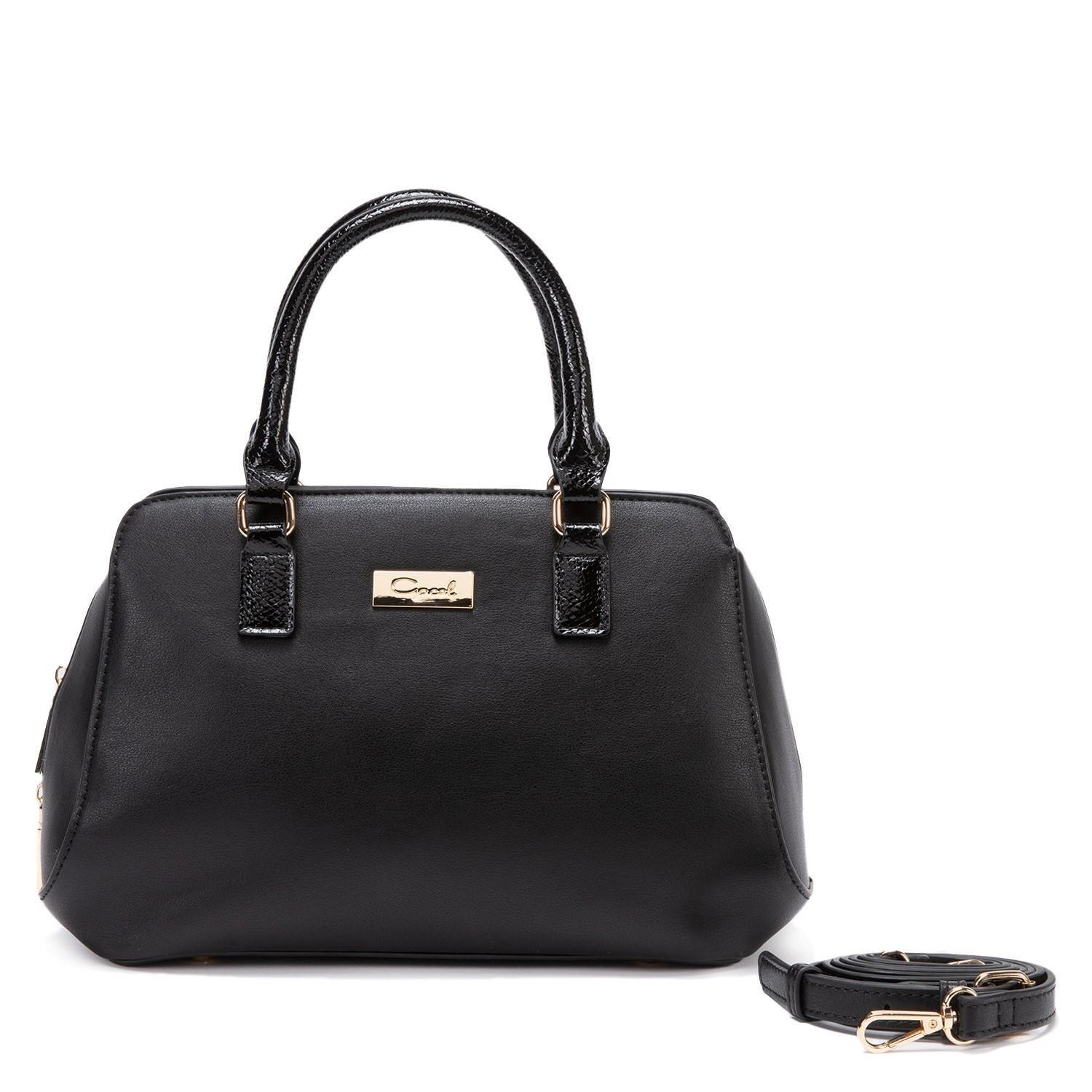 Cartera  Dos Asas Mediana  Gacel  Negro  Car2874-0