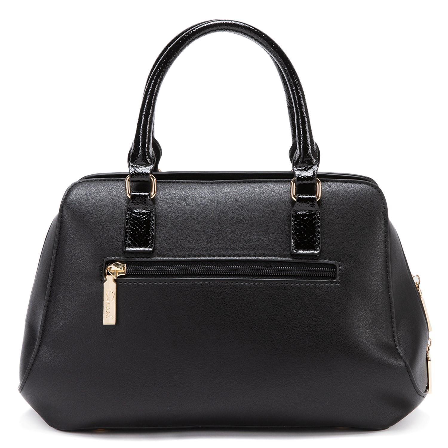 Cartera  Dos Asas Mediana  Gacel  Negro  Car2874-1