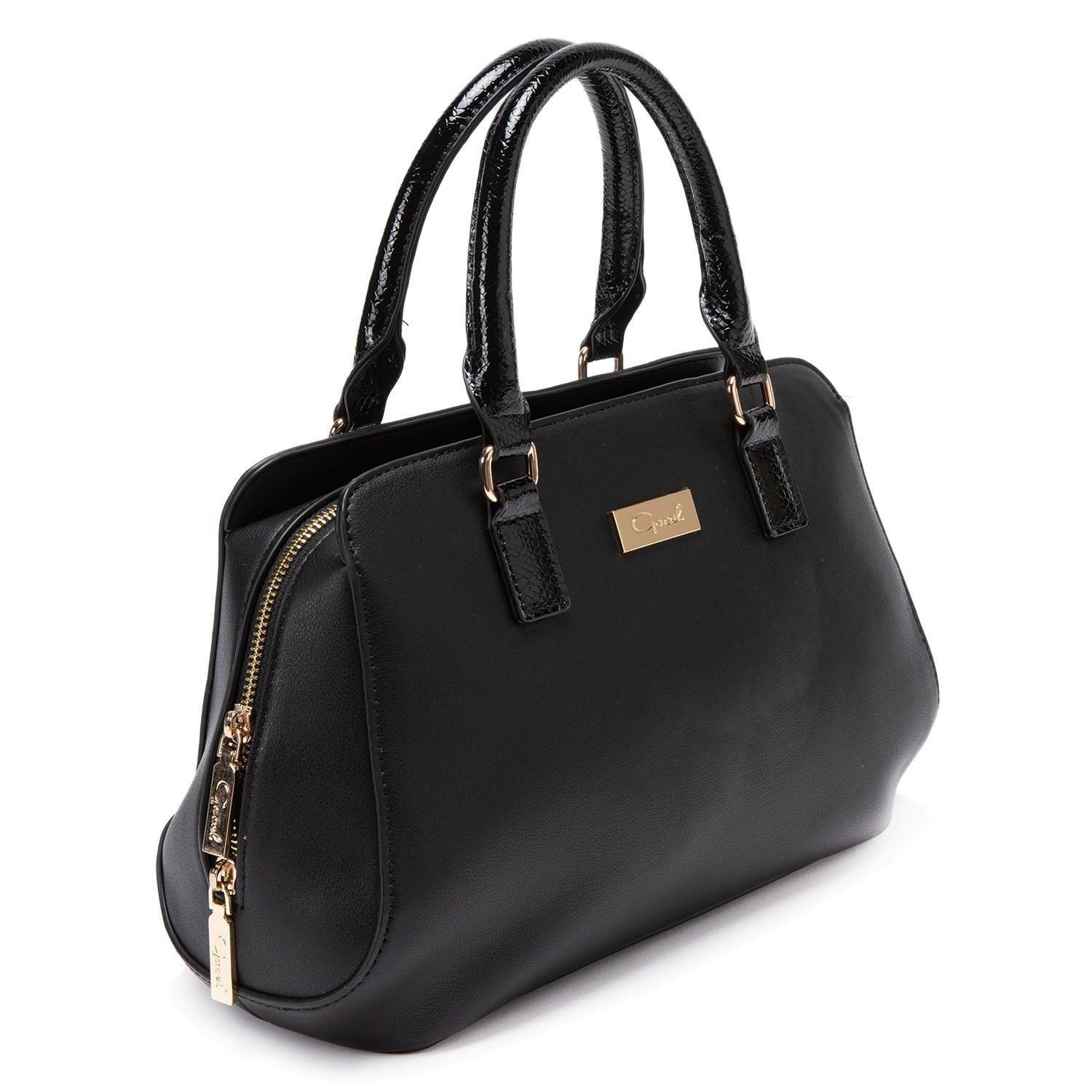 Cartera  Dos Asas Mediana  Gacel  Negro  Car2874-2