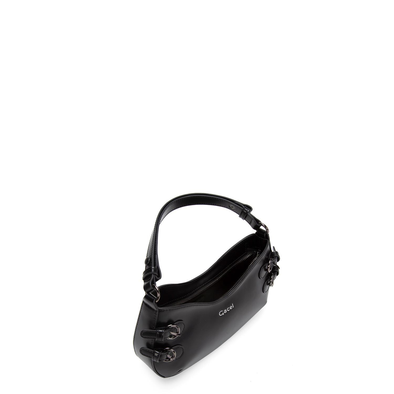 Cartera  Oval Peque  Gacel  Negro  Car3232-4