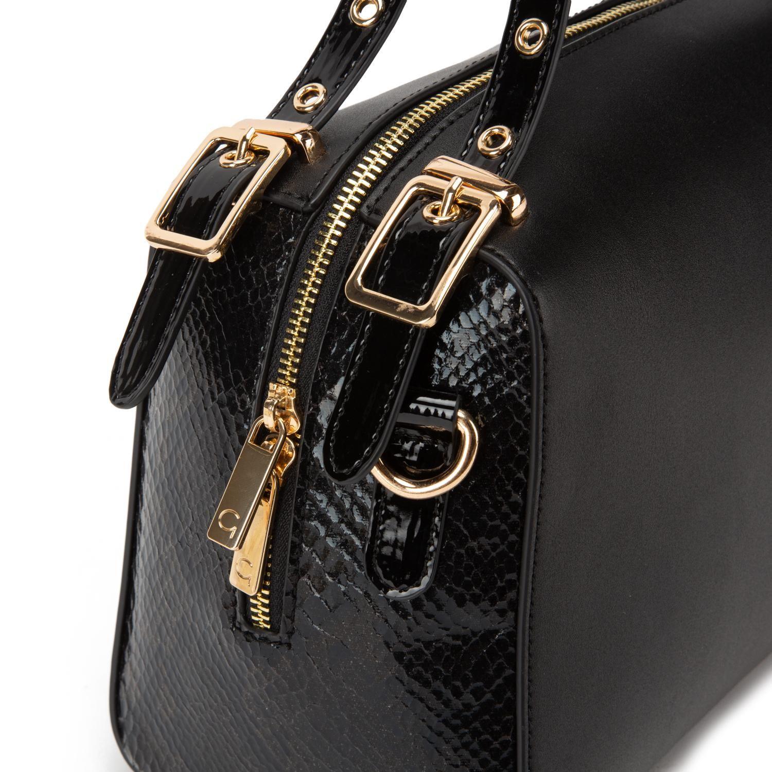 Cartera  Dos Asas Mediana  Gacel  Negro  Car3300-3