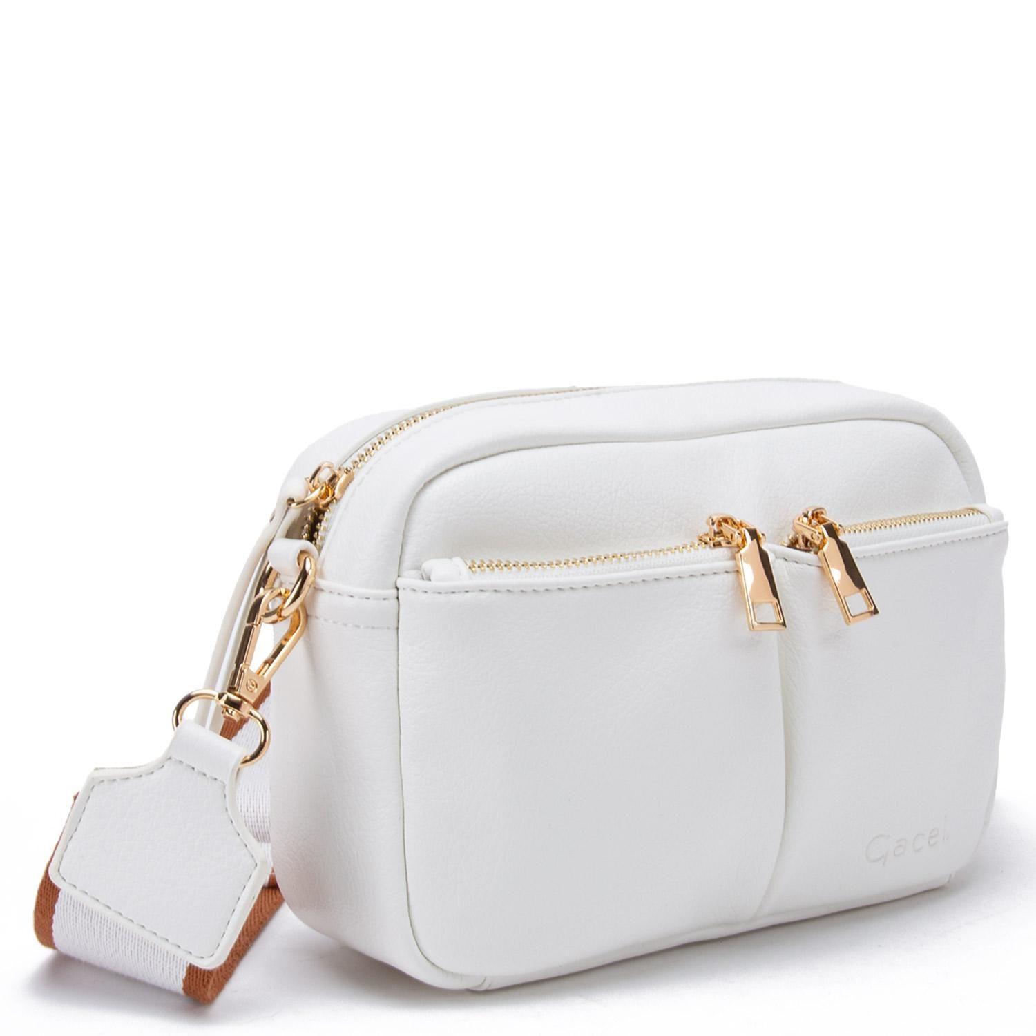 Cartera  Bandolera Grande  Gacel  Off White  Car3368-3