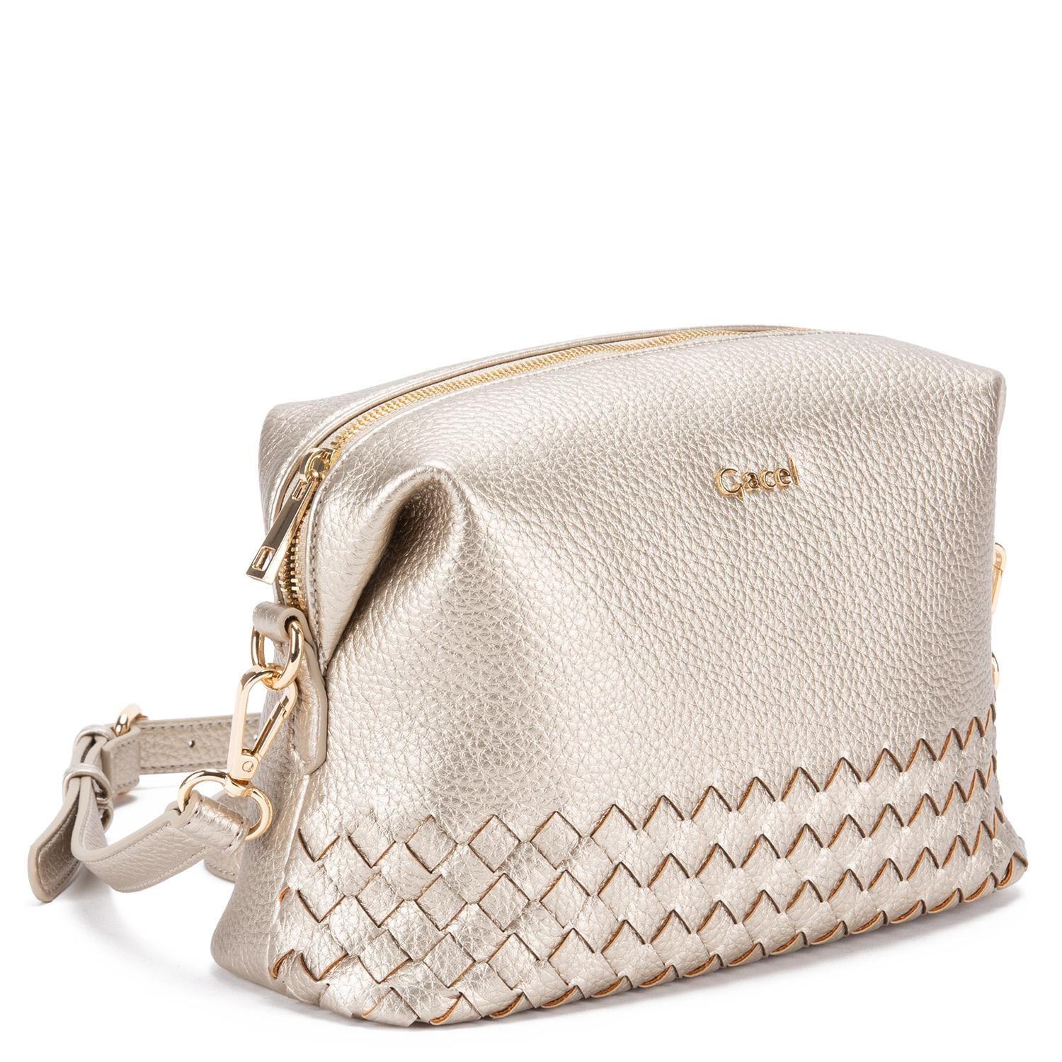 Cartera  Bandolera Grande  Gacel  Dorado  Car3346-2