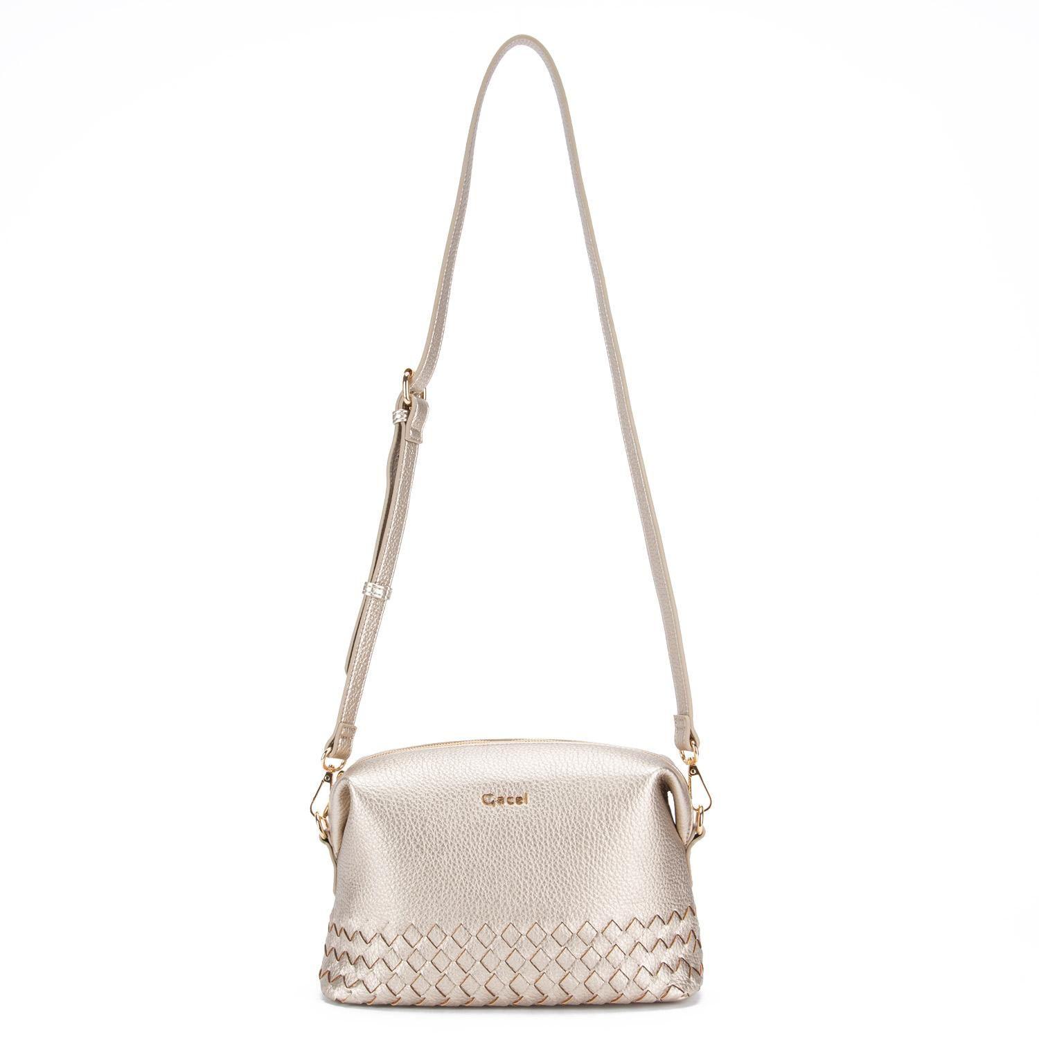 Cartera  Bandolera Grande  Gacel  Dorado  Car3346-4