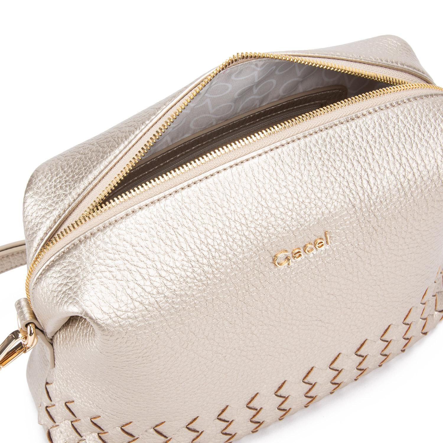 Cartera  Bandolera Grande  Gacel  Dorado  Car3346-5