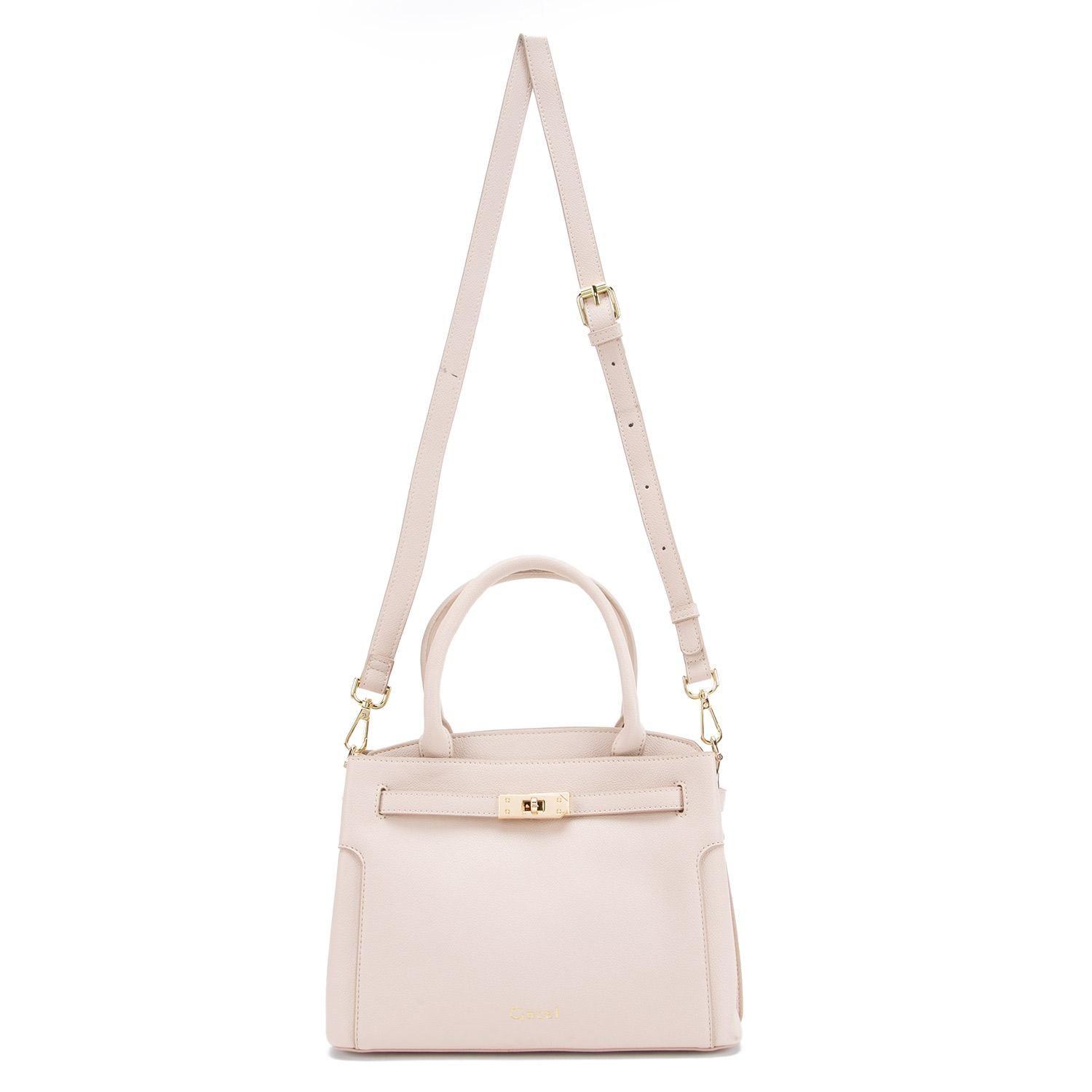 Cartera  Dos Asas Pequeña  Gacel  Off White  Car3292-4