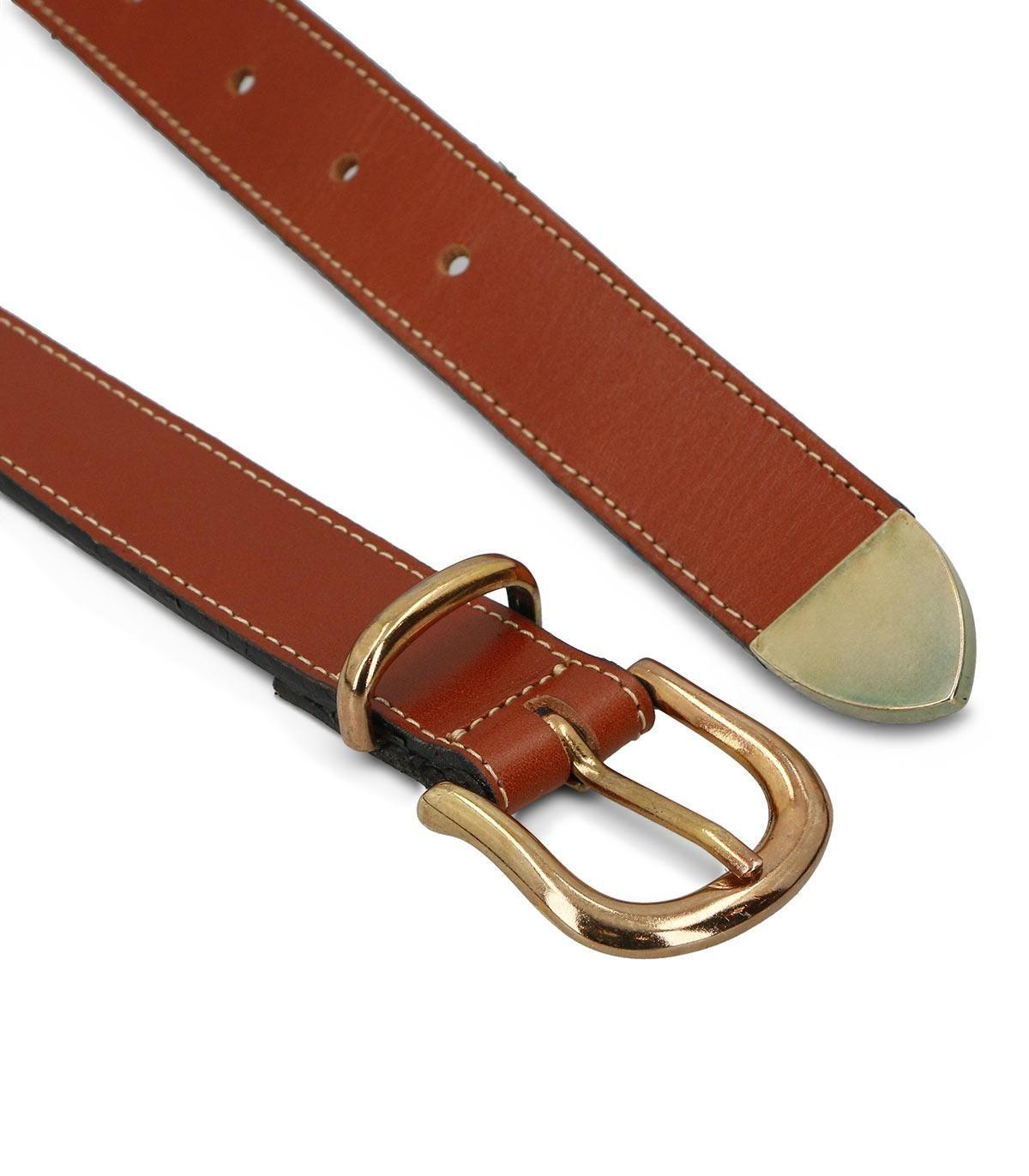 Cinturon  Ancho 3 Cms  Gacel  Tostado  Cin0498-2