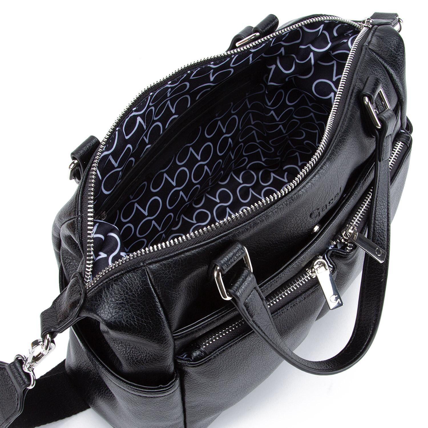 Cartera  Dos Asas Mediana  Gacel  Negro  Car3369-5