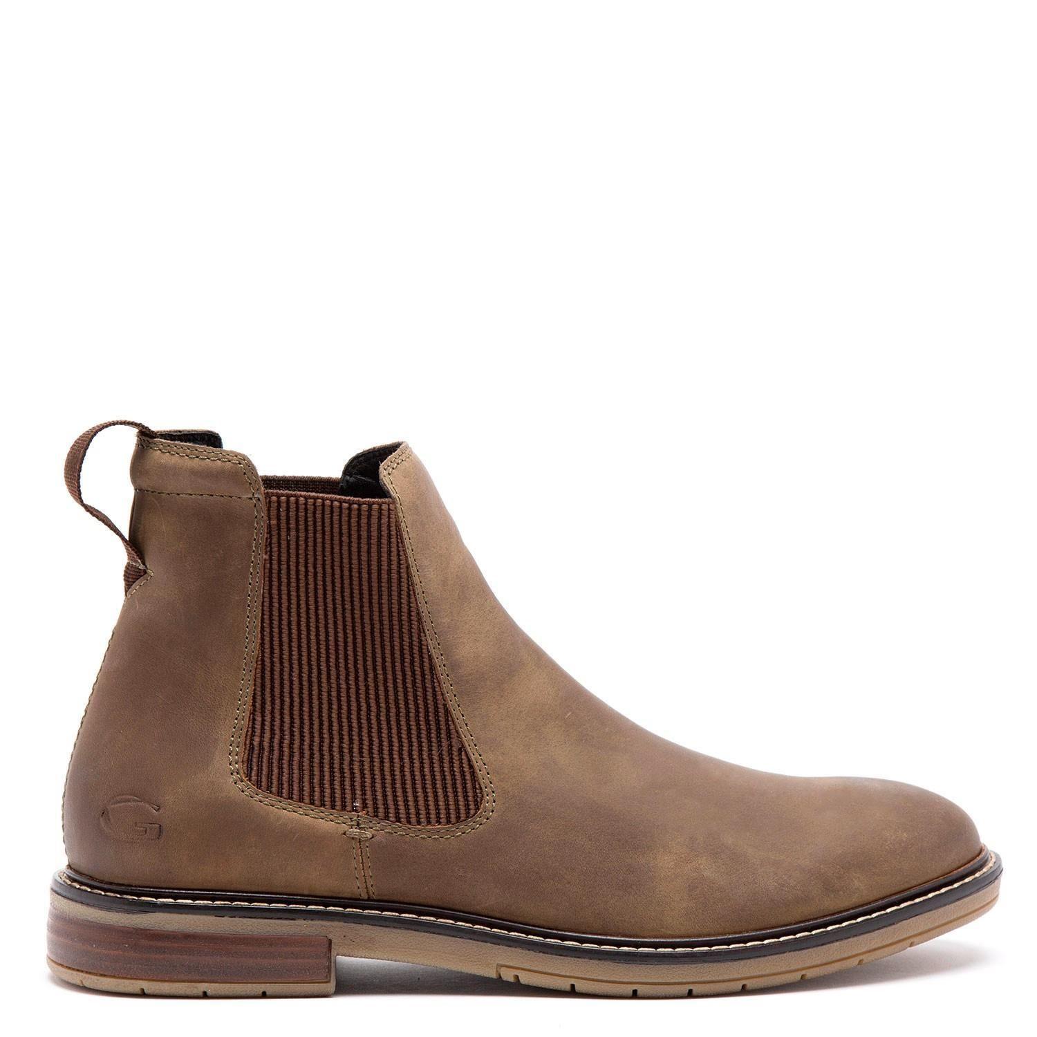 Botin de cuero hombre Guante olivo Casper-0