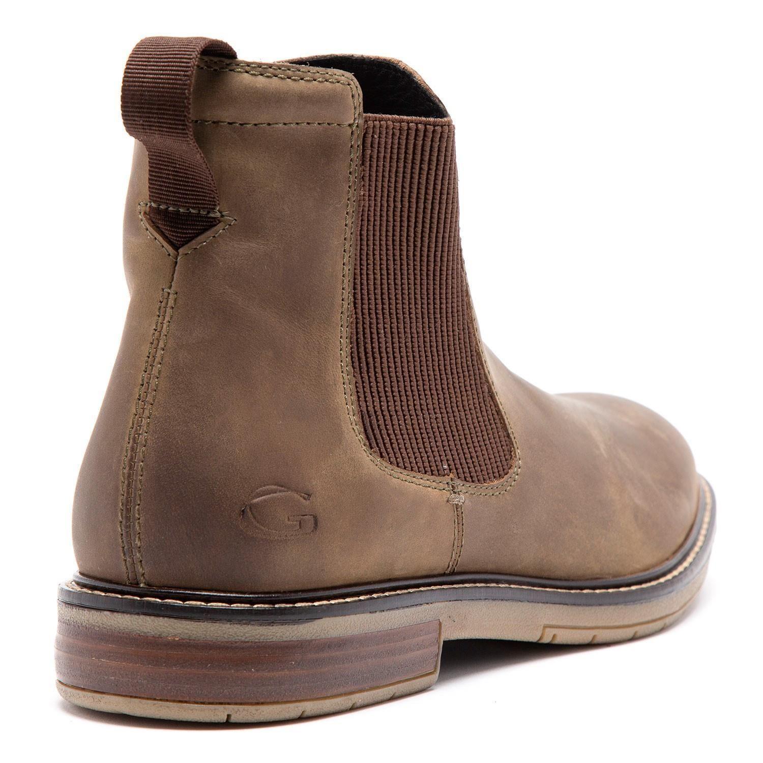 Botin de cuero hombre Guante olivo Casper-4