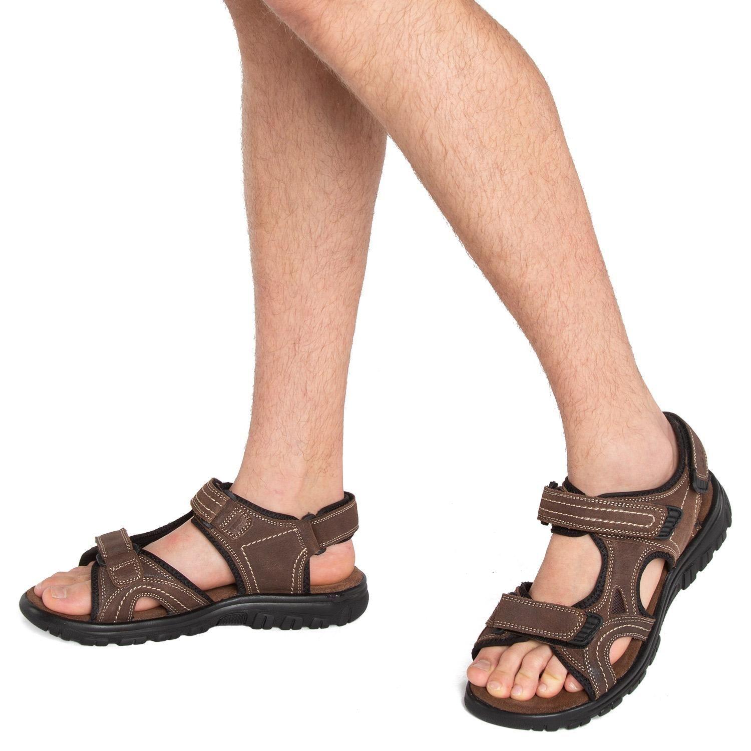 Sandalia Semi Abierta  Herdif  Guante  Cafe  0035783-1