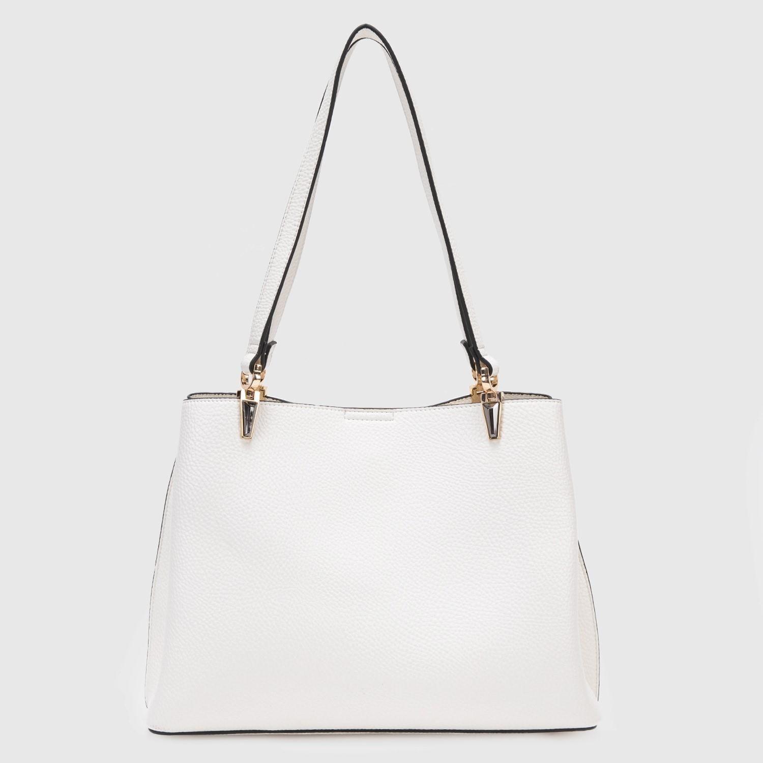 Cartera  Dos Asas Grande  Gacel  Blanco  Car2835-1