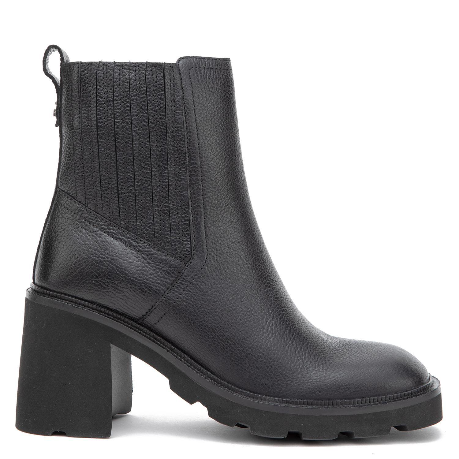 Botin de cuero mujer Gacel negro Maca-0