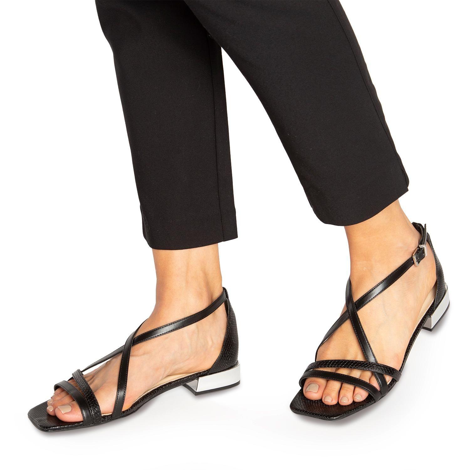 Sandalia  Perla  Gacel  Negro  0659808-1