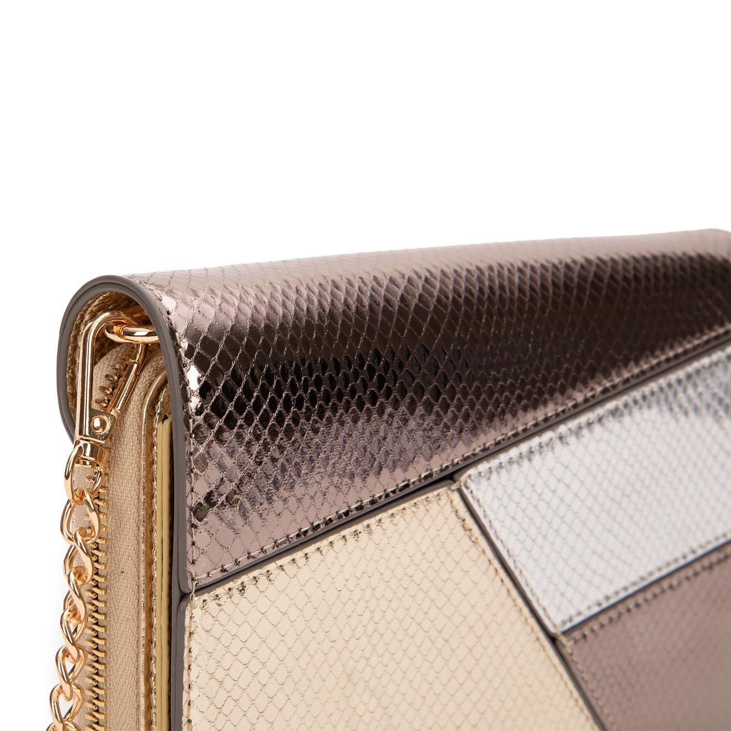 Cartera  Clutch  Gacel  Dorado  Car3435-4