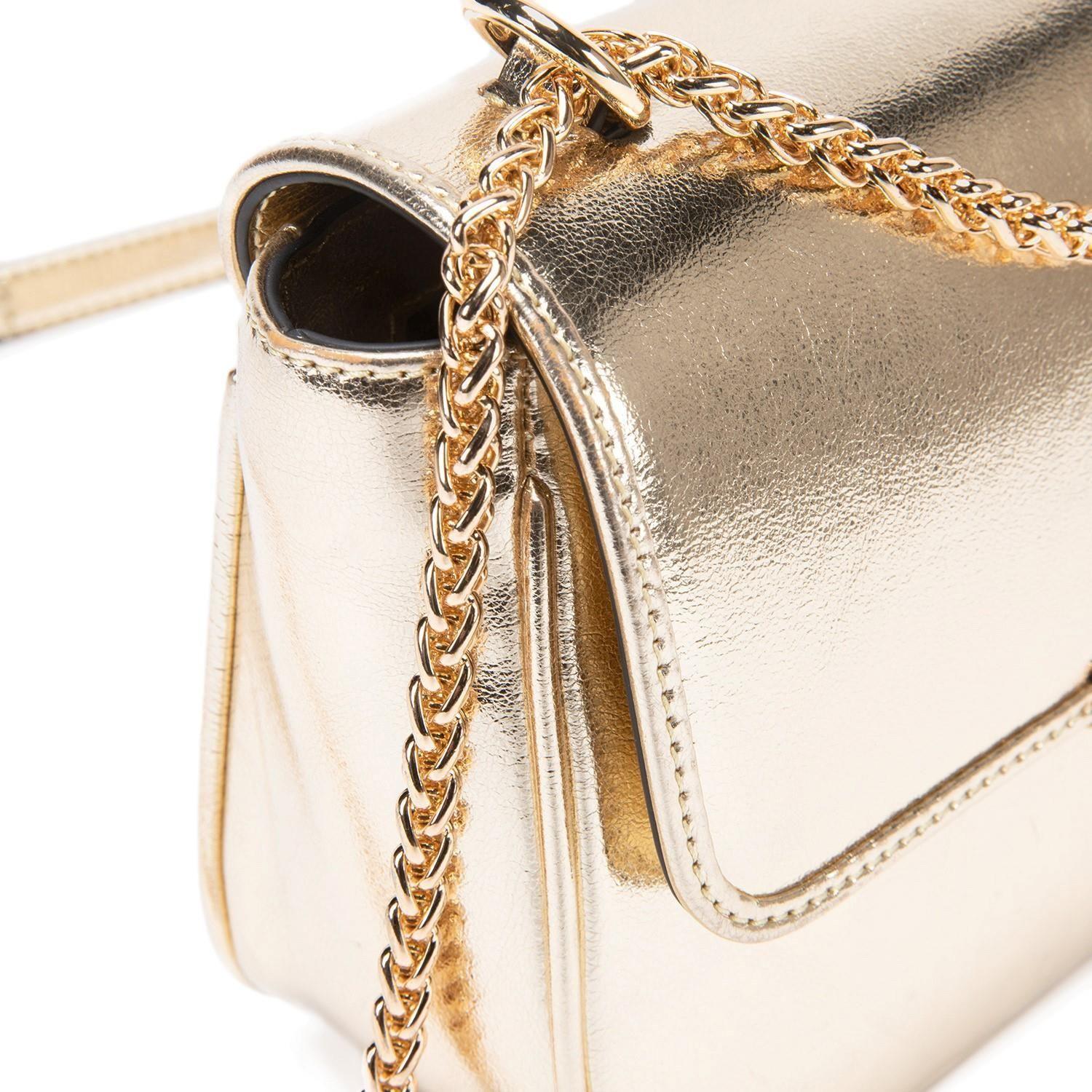 Cartera  Retro Con Tapa  Gacel  Dorado  Car2825-3