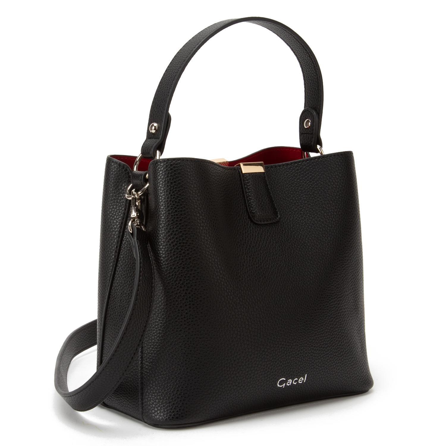 Cartera  Bucket  Gacel  Negro  Car3324-2
