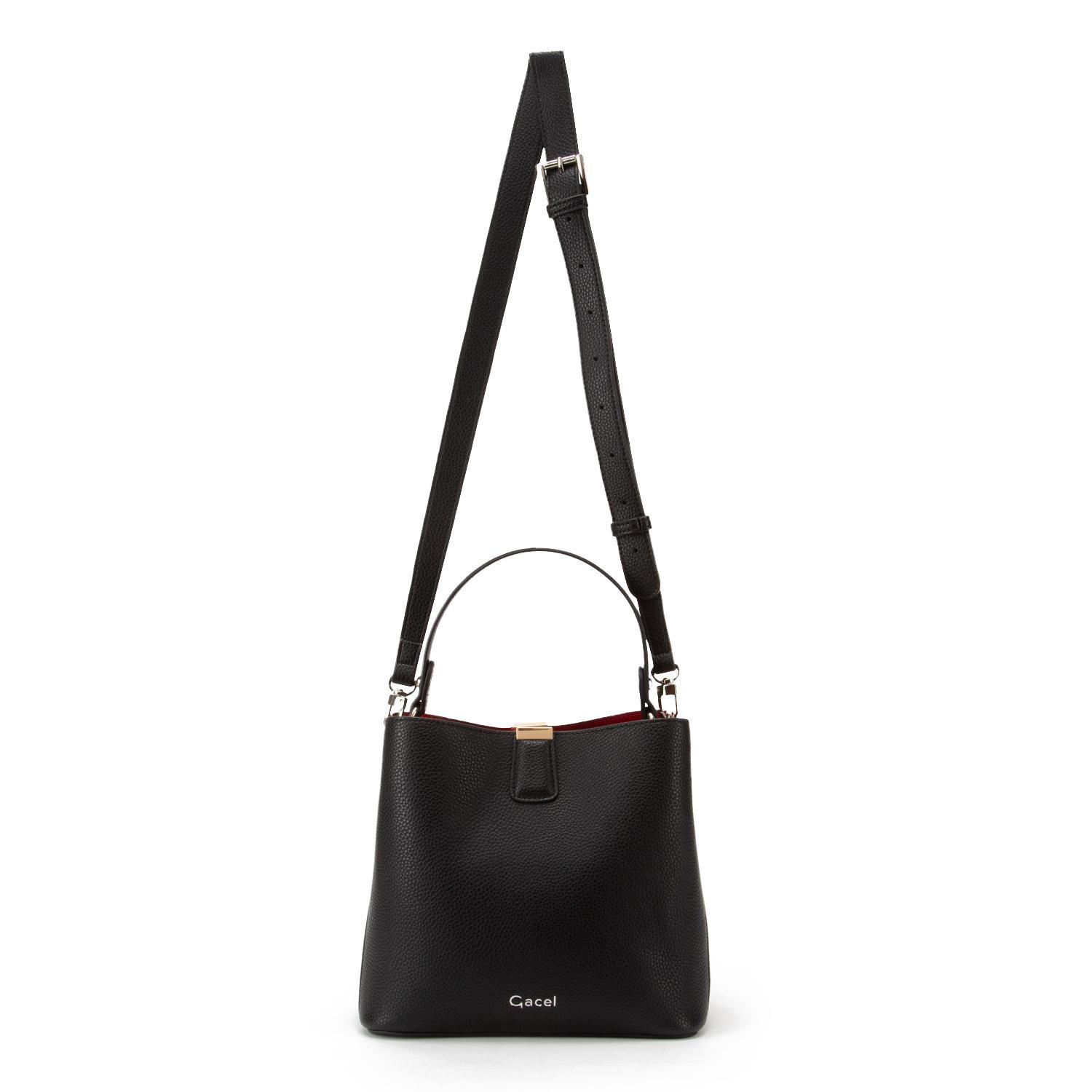 Cartera  Bucket  Gacel  Negro  Car3324-4