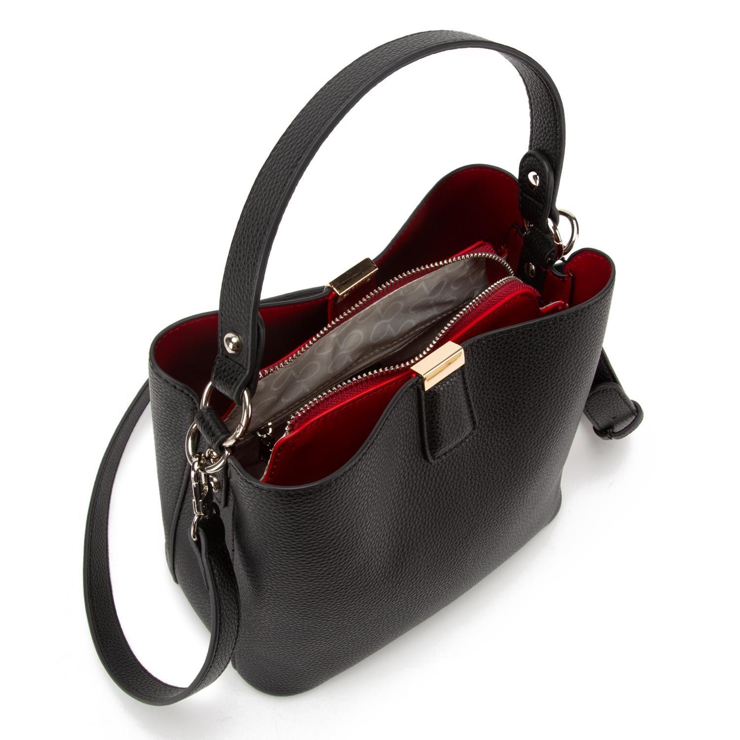 Cartera  Bucket  Gacel  Negro  Car3324-5