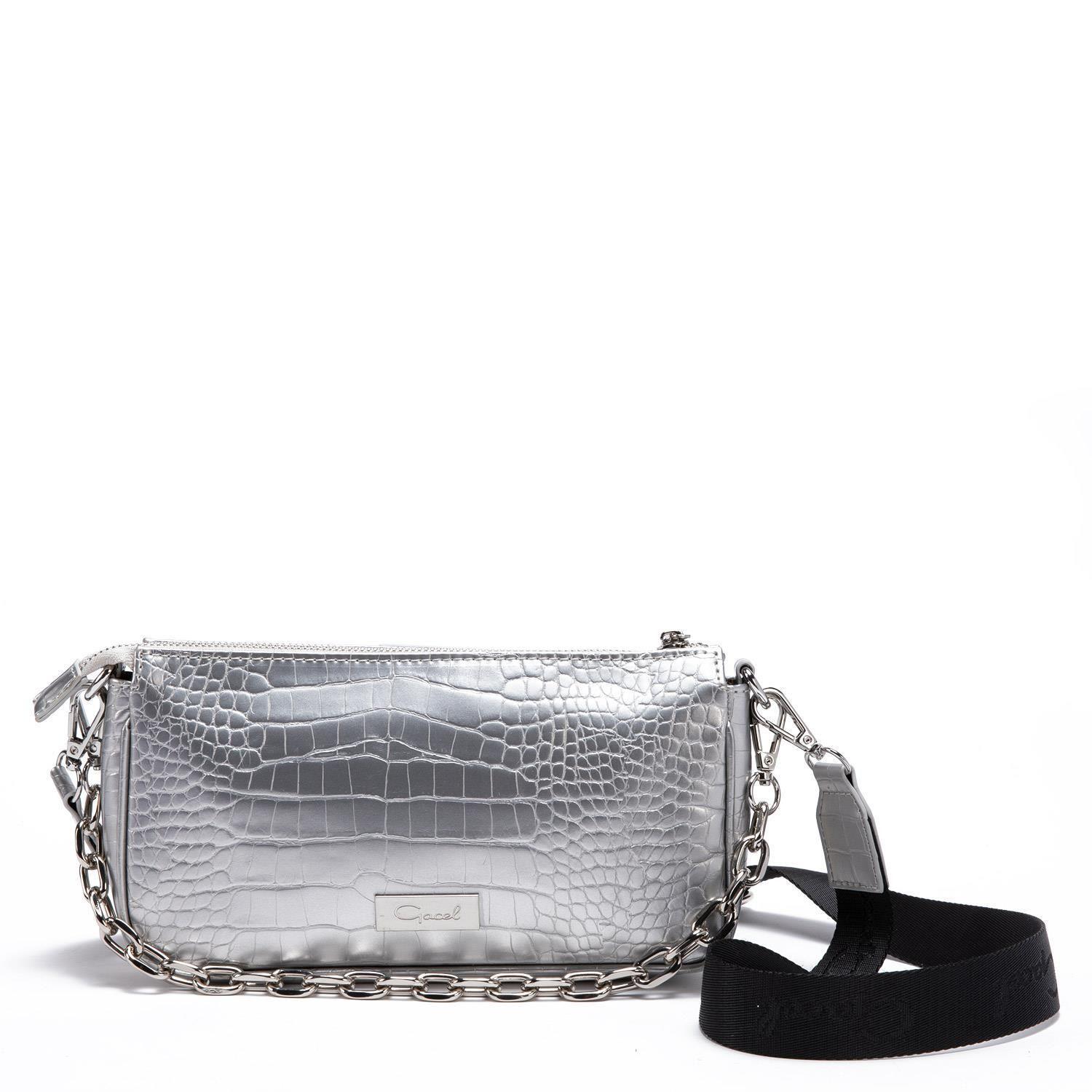 Cartera  Bandolera  Gacel  Plata  Car2958-1